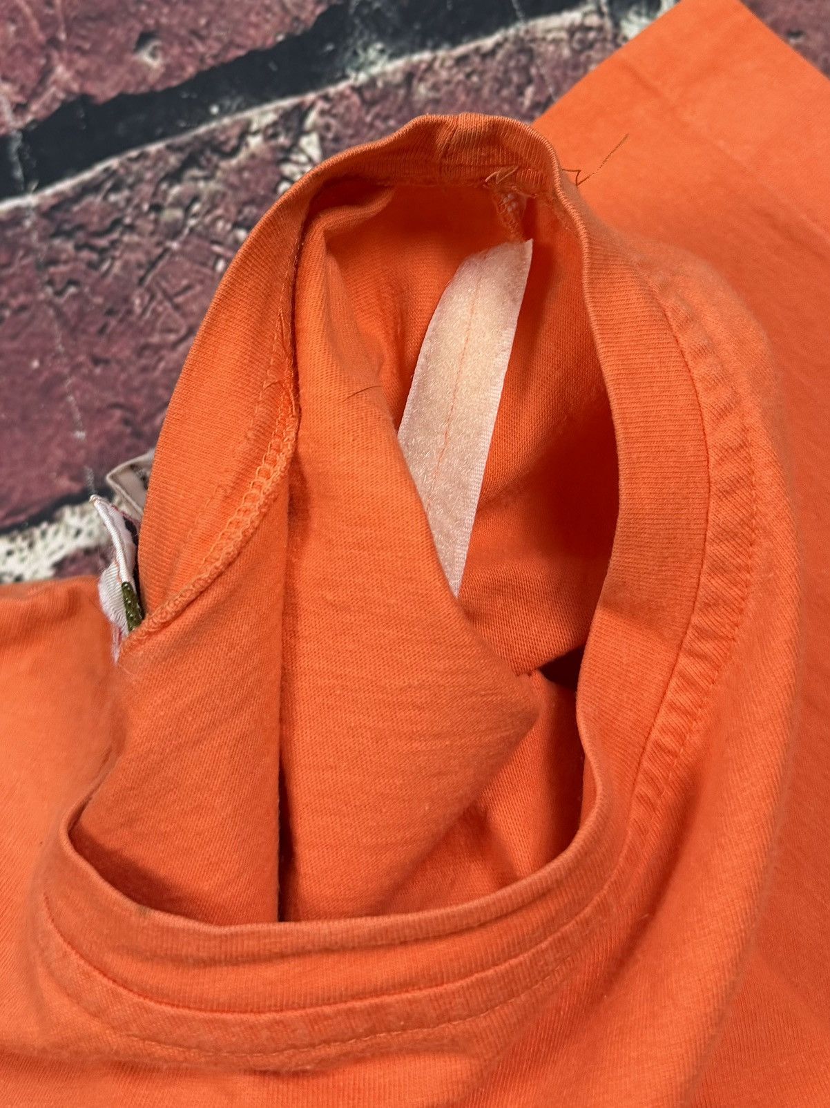 Other Vintage Forenza Orange Blank T Shirt Single Stitch Surf Boxy Size XL / US 12-14 / IT 48-50 - 8 Thumbnail