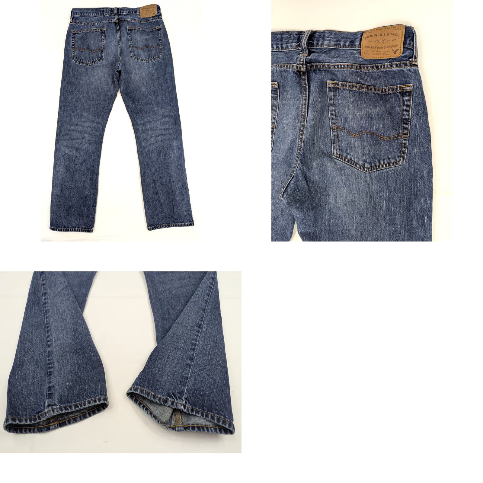 American Eagle Outfitters American Eagle Outfitters Jeans Men 34x30 Straight Leg Blue Denim 5-Pocket Stretch Regular Waist Vintage: No Size US 34 / EU 50 - 8 Thumbnail