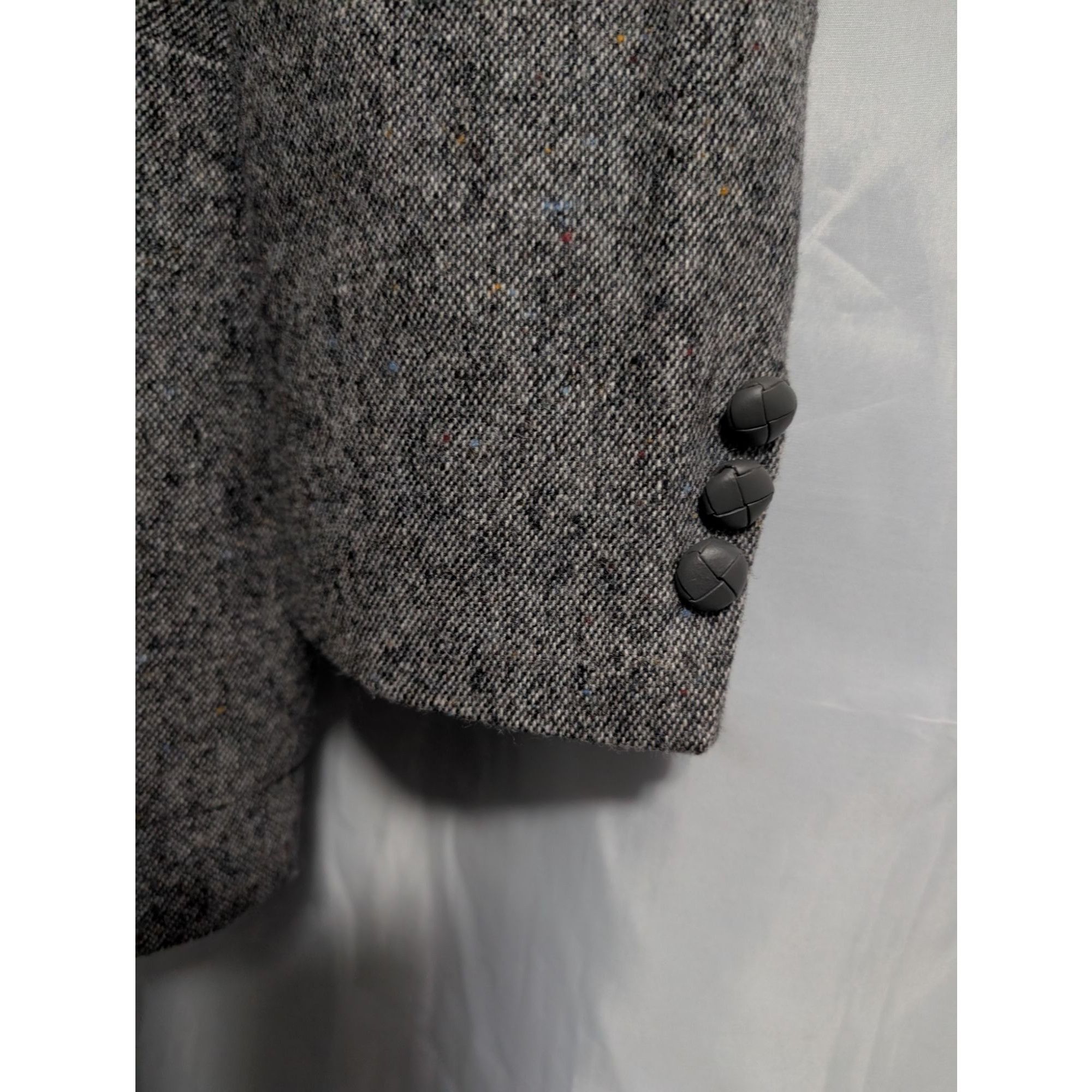 Stafford Vintage Stafford Wool Gray Blazer Elbow Patches Men Size 50R Size 50R - 5 Thumbnail