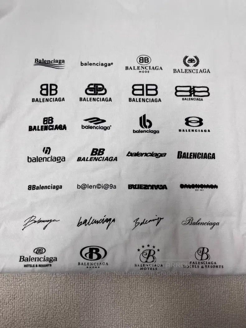Balenciaga Balenciaga Alphabet Logo Printed Crew Neck Short Sleeve T- Size US L / EU 52-54 / 3 - 3 Thumbnail
