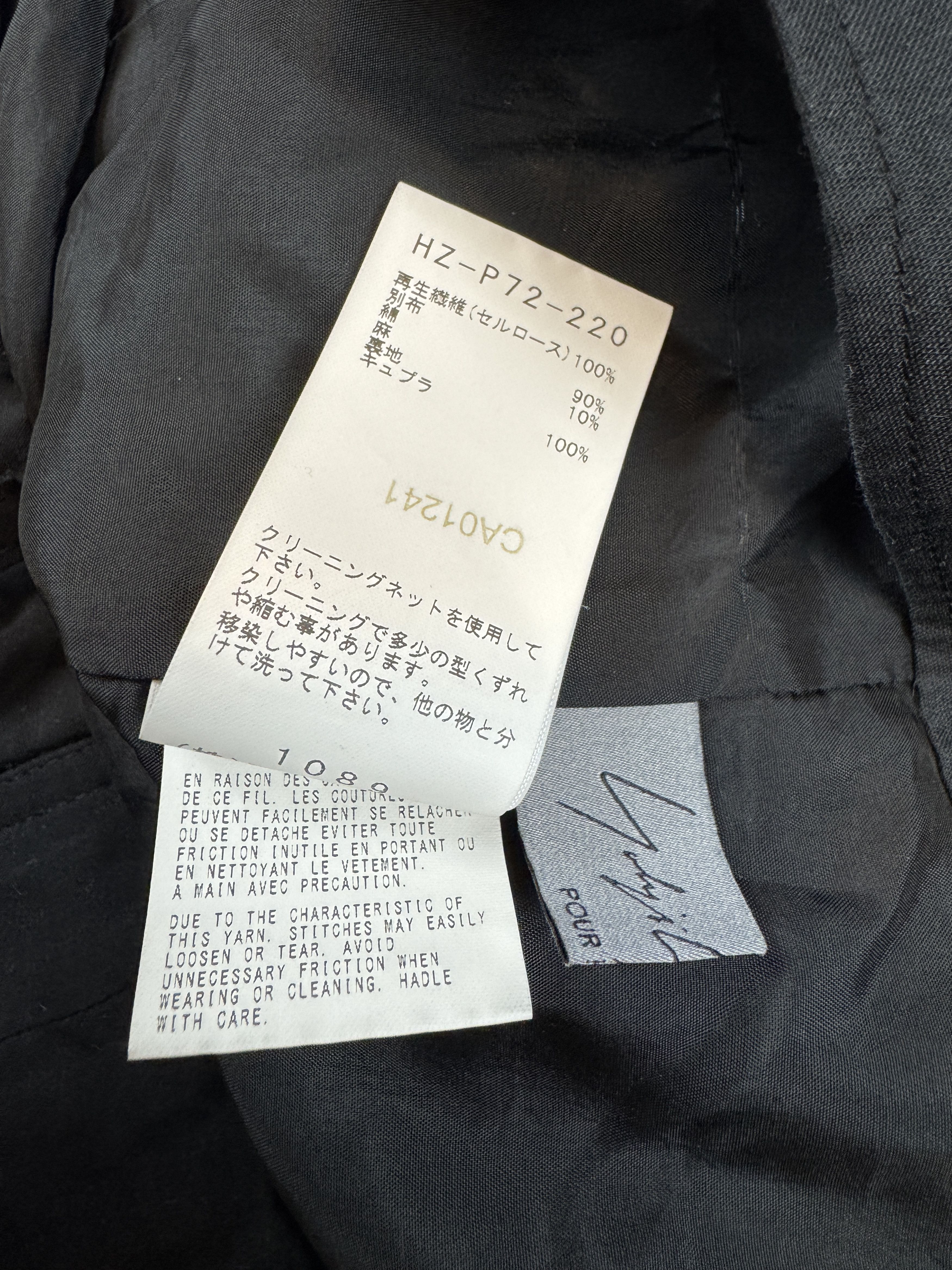 Yohji Yamamoto Yohji Yamamoto pour Homme Cuffed Pants Size US 34 / EU 50 - 4 Thumbnail