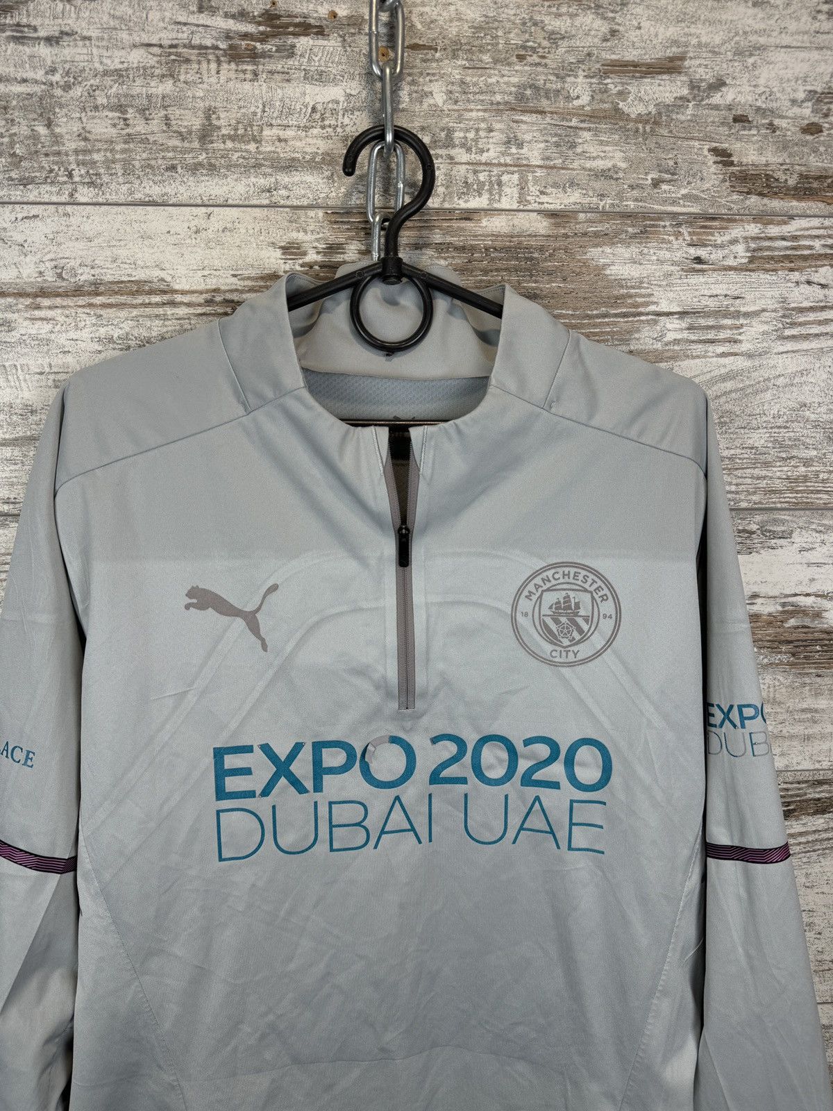 Puma × Vintage Mens Vintage Puma Manchester City FC sweatshirt jersey Size US L / EU 52-54 / 3 - 3 Thumbnail