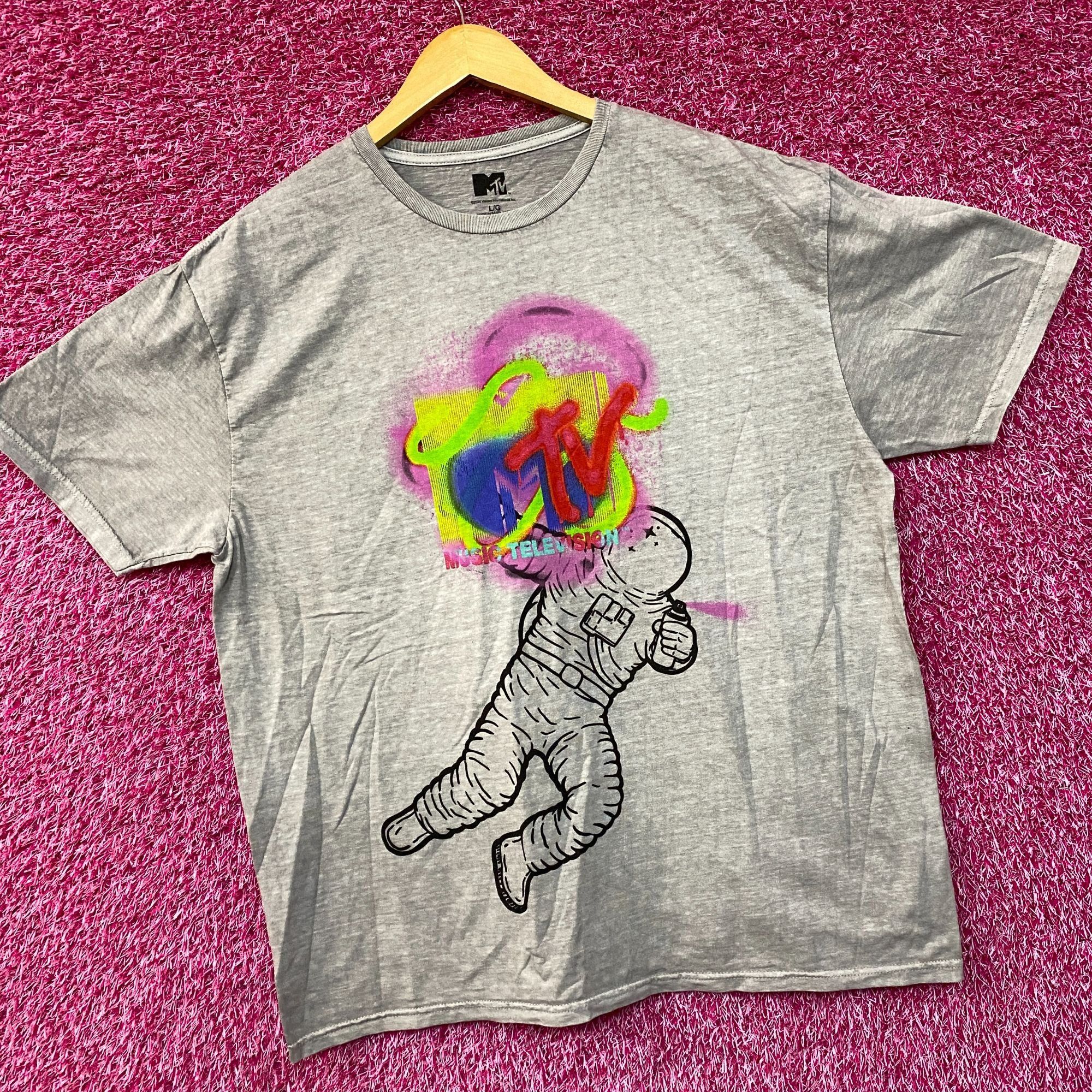 Mtv MTV Astronaut Moon Man Trophy Poster T-Shirt Large Size US L / EU 52-54 / 3 - 3 Thumbnail