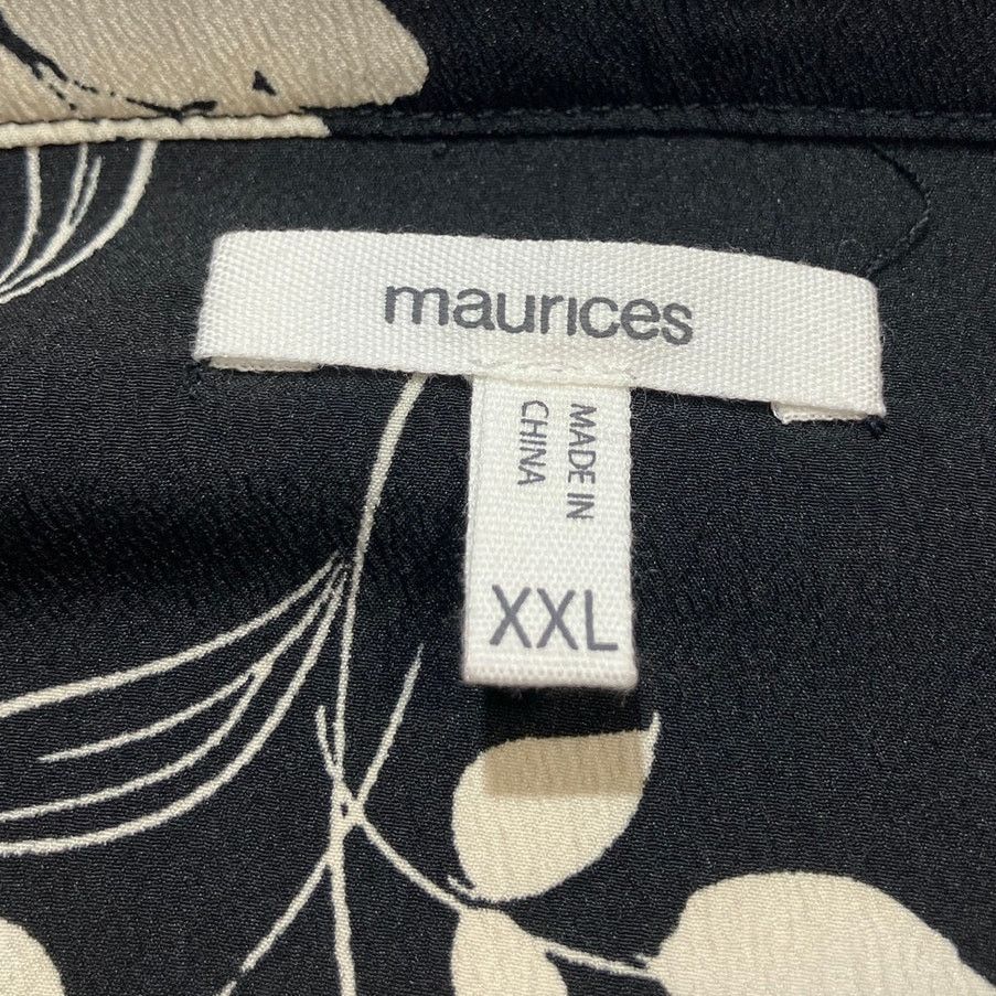Other Maurices Black Floral Boho Flowy Relaxed Tunic Blouse XXL Size XXL / US 16-18 / IT 52-54 - 7 Thumbnail