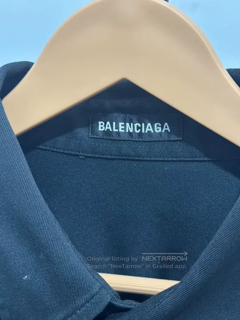 Balenciaga Balenciaga Black Shirt Jacket Size US XXS / EU 40 - 4 Thumbnail