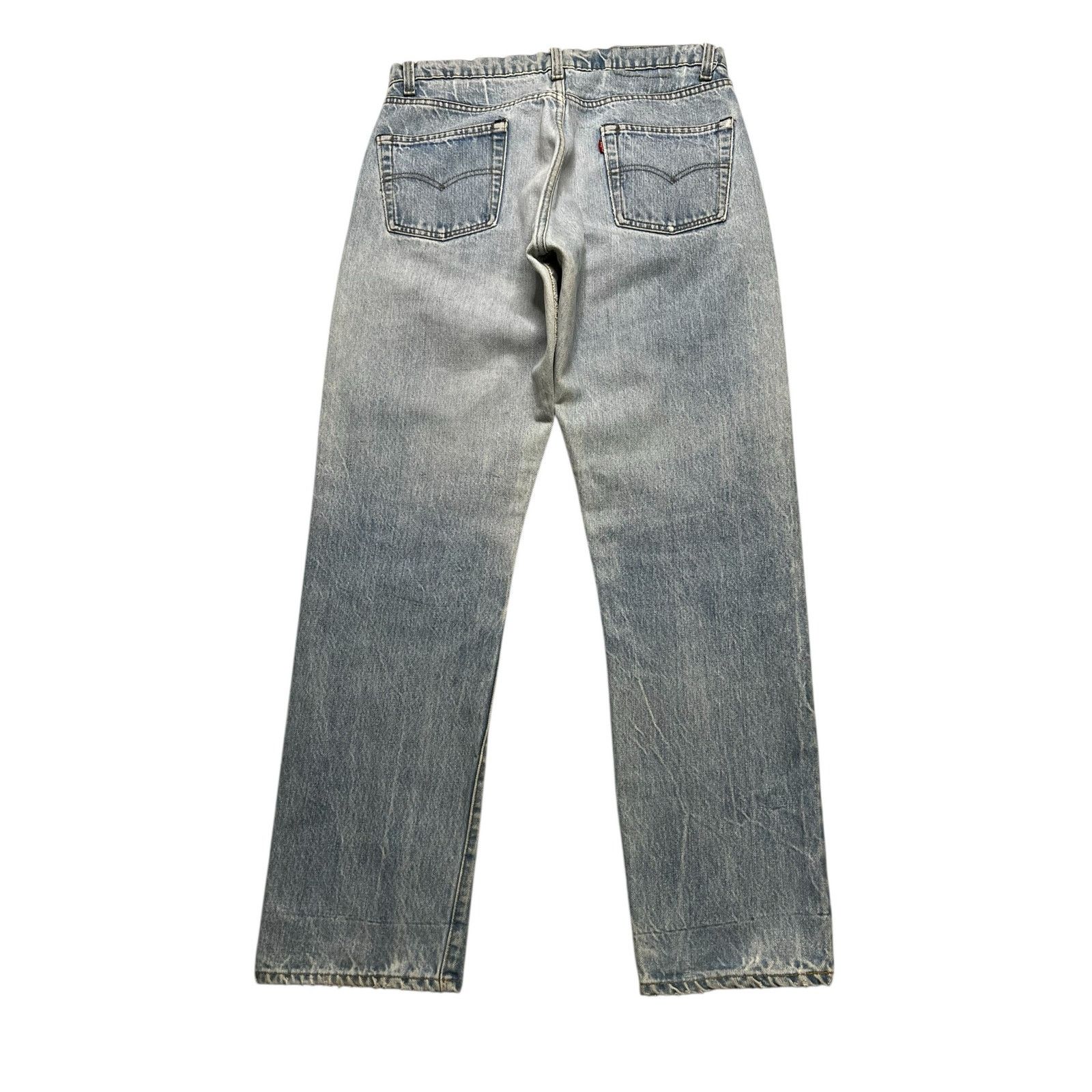 Levi's Vintage 80s Levis 501 Jeans Mens 32x30 Blue Denim distress Size US 32 / EU 48 - 10 Thumbnail