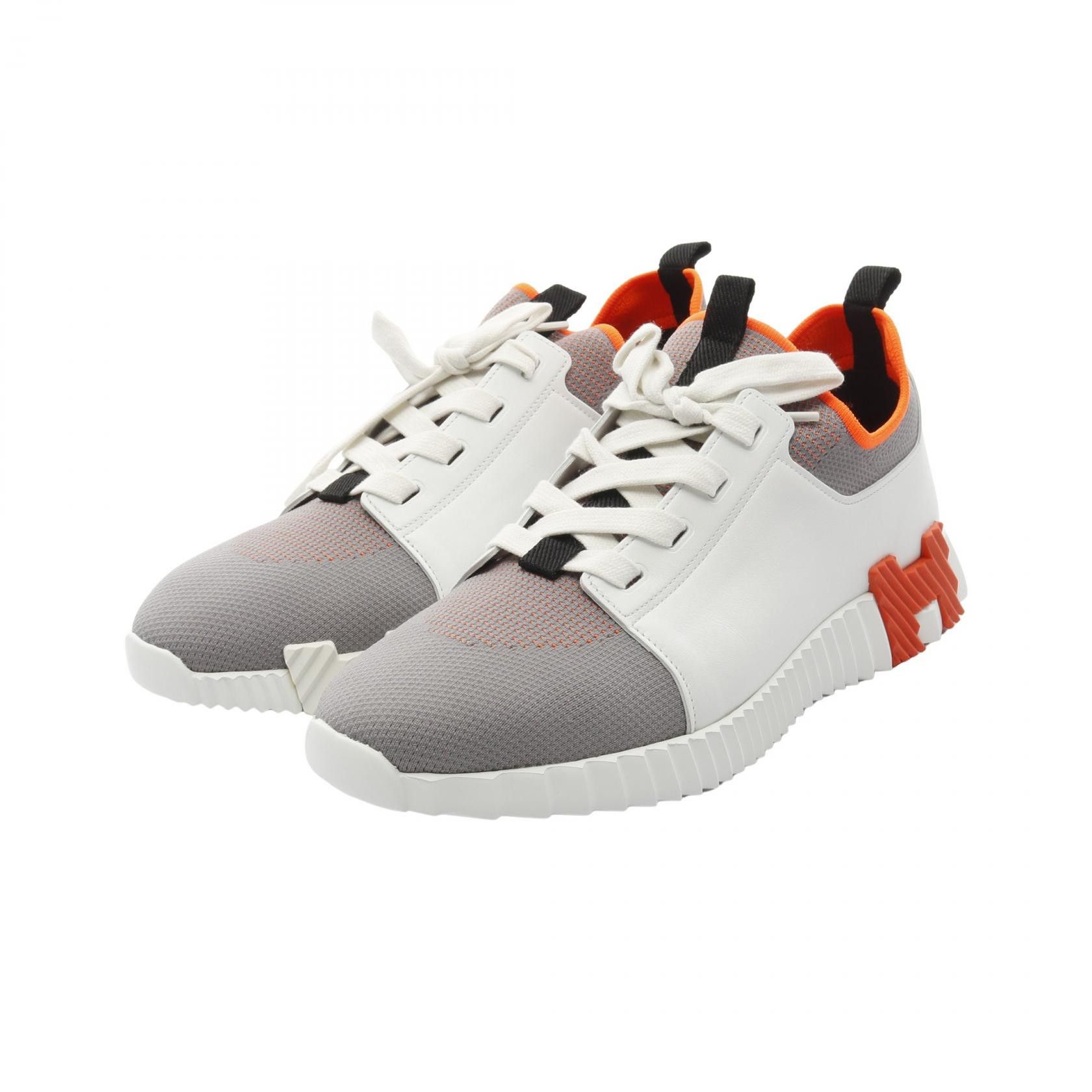Hermes Hermes Depart Leather Fabric Sneakers Leather Shoes