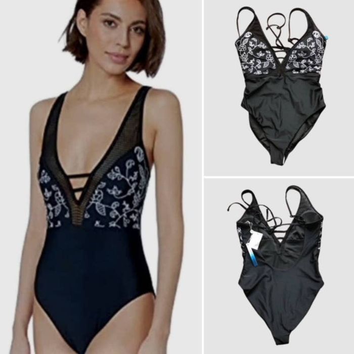 Lucky Brand Lucky Brand Westwood Wander One-Piece Swimsuit, NWT-Size M