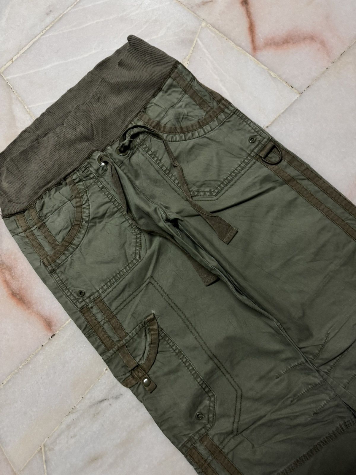GOA GOA STYLE CARGO BONDAGE PARACHUTE GREEN BY GAP Size US 28 / EU 44 - 3 Thumbnail