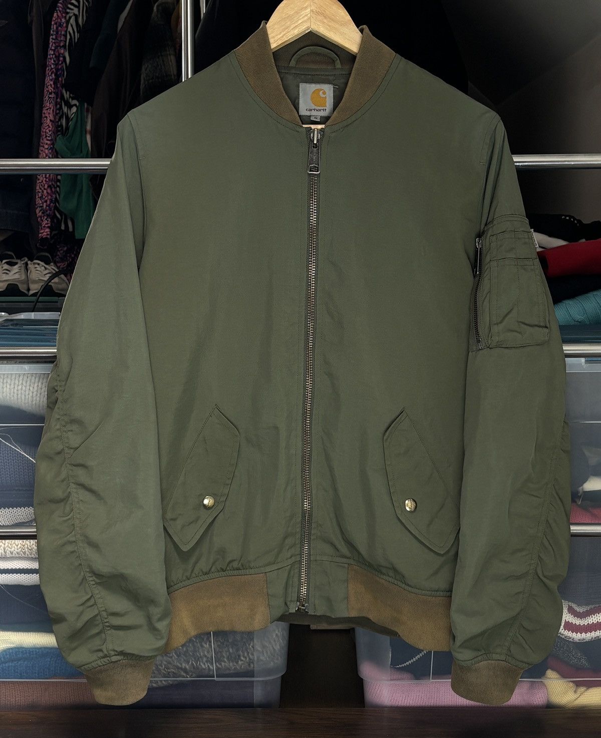 Carhartt Carhartt Military Bomber Adams Jacket Vintage Work Size US M / EU 48-50 / 2 - 1 Thumbnail