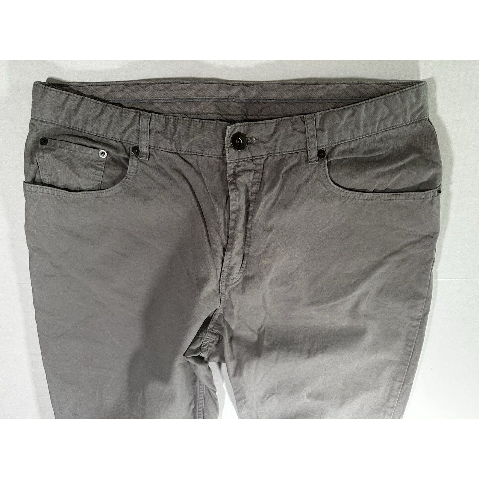 Saks Fifth Avenue Saks Fifth Avenue Gray Chino Canvas Pants Sz36 Casual Size US 36 / EU 52 - 2 Thumbnail