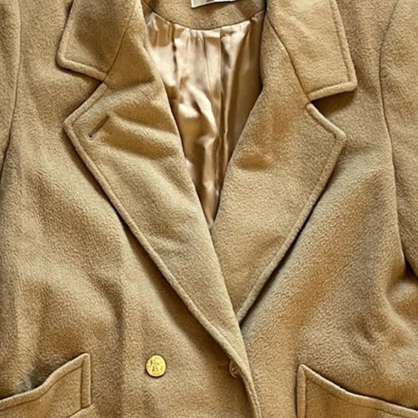 Vintage VINTAGE Forecasters of Boston Coat Womens Wool Trench Overcoat Tan Beige Size 10 Jacket Mens Size L / US 10 / IT 46 - 3 Thumbnail