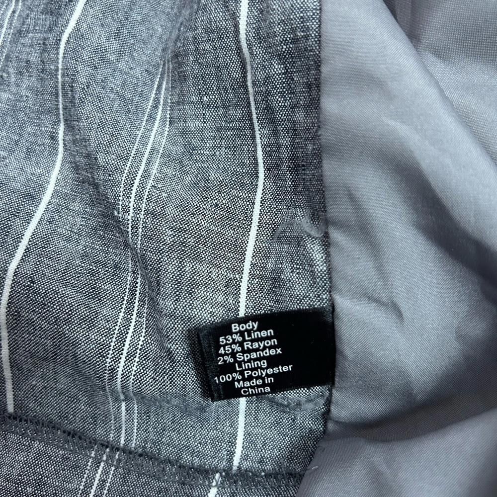 Designer Lane Bryant l The Bryant Blazer Linen Blend Striped 14 Size XL / US 12-14 / IT 48-50 - 9 Thumbnail