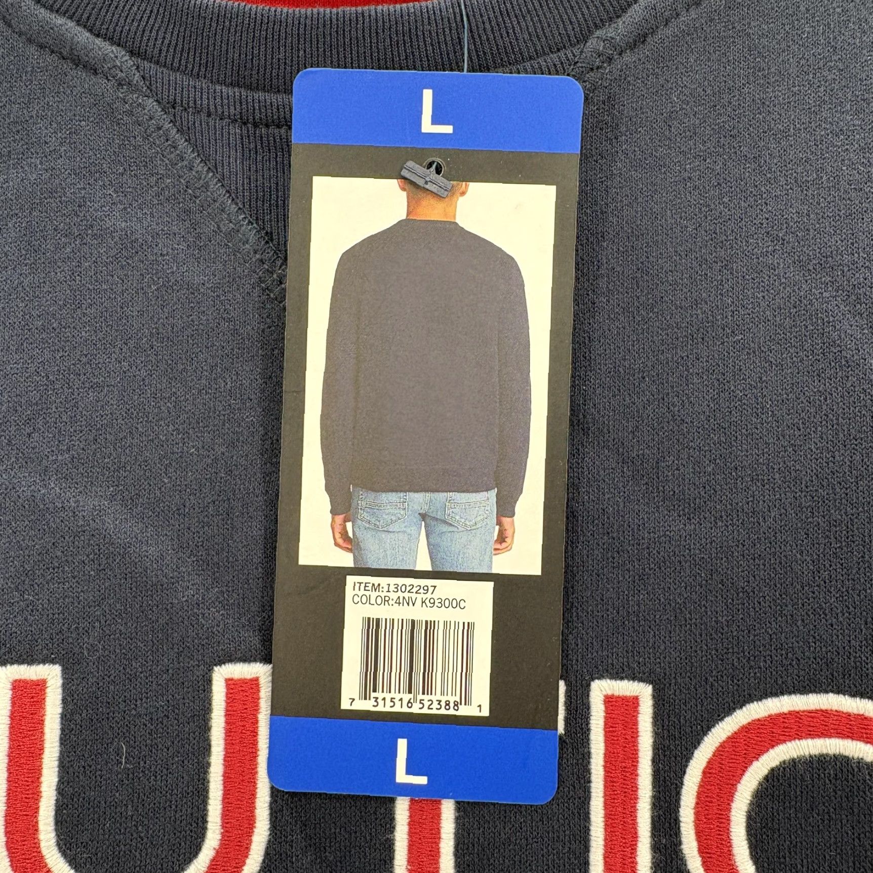Nautica Nautica Sweatshirt Mens L Blue Fleece Crewneck Pullover Logo Graphic Print Nautical Preppy Size US L / EU 52-54 / 3 - 5 Thumbnail