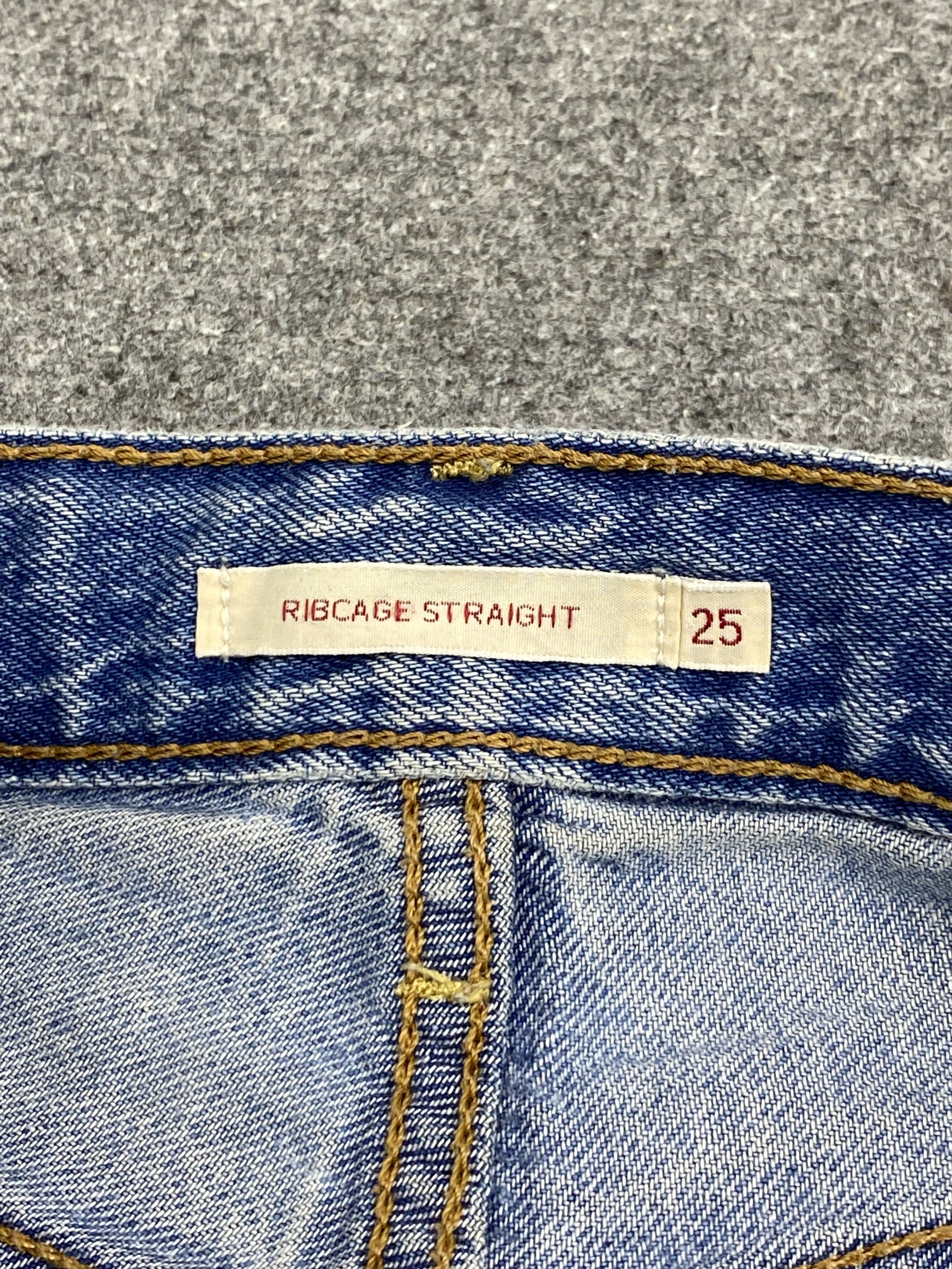 Levi's Vintage Levis Rib Cage Straight Button Fly Jeans DP2764 Size US 26 / EU 42 - 7 Thumbnail