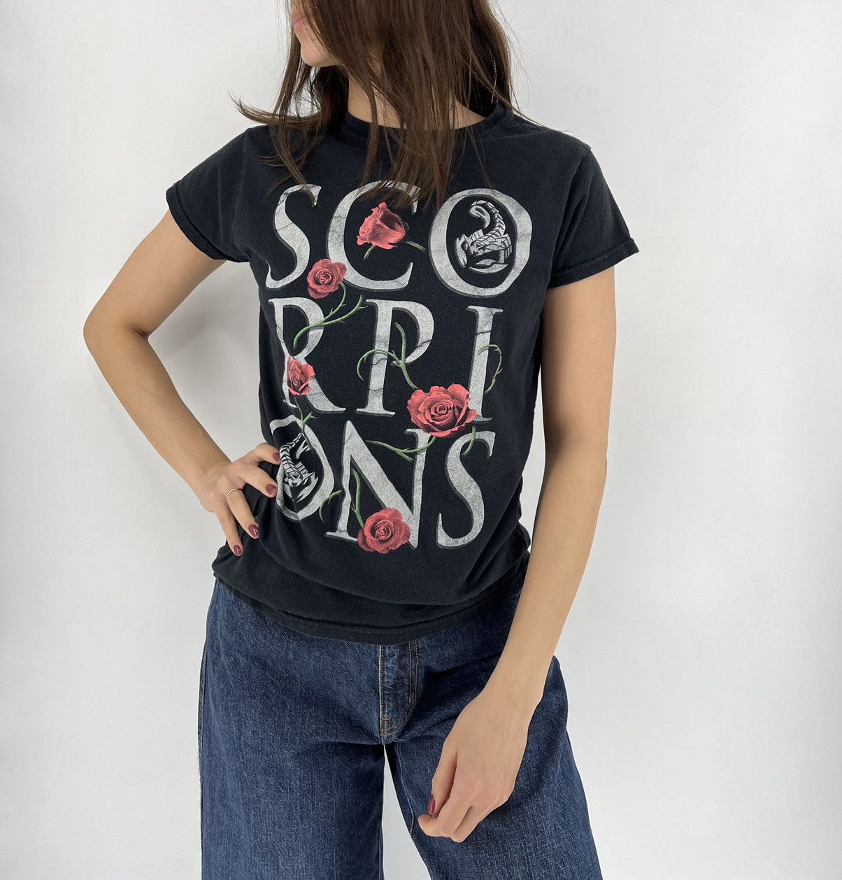 Band Tees × Vintage Vintage Y2k Scorpions Rock Band T-shirt Band Rock Metal Size L / US 10 / IT 46 - 1 Thumbnail