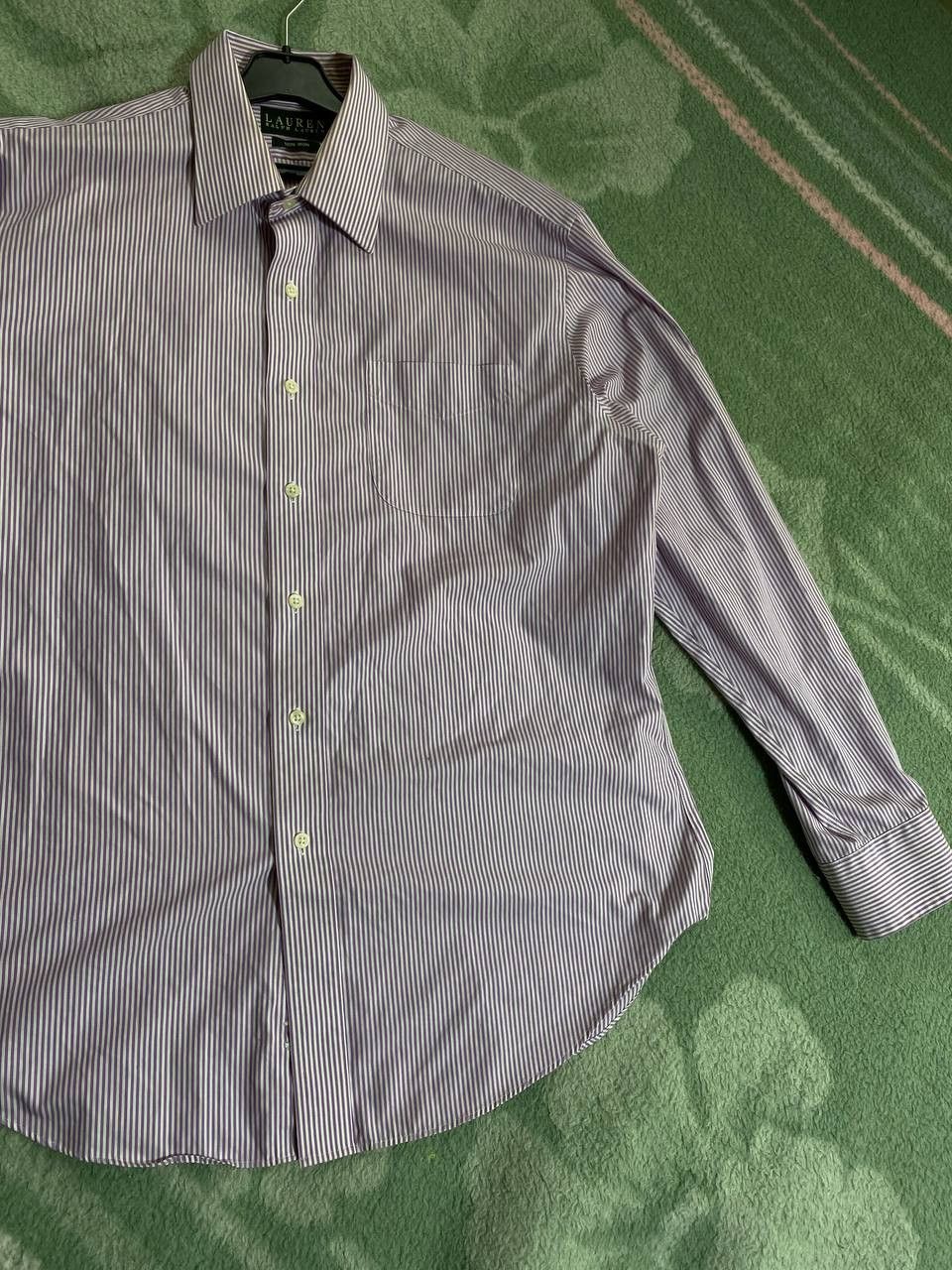 Polo Ralph Lauren × Ralph Lauren × Vintage Polo Ralph Lauren Striped Short Sleeve Shirt Non Iron Size US M / EU 48-50 / 2 - 5 Thumbnail