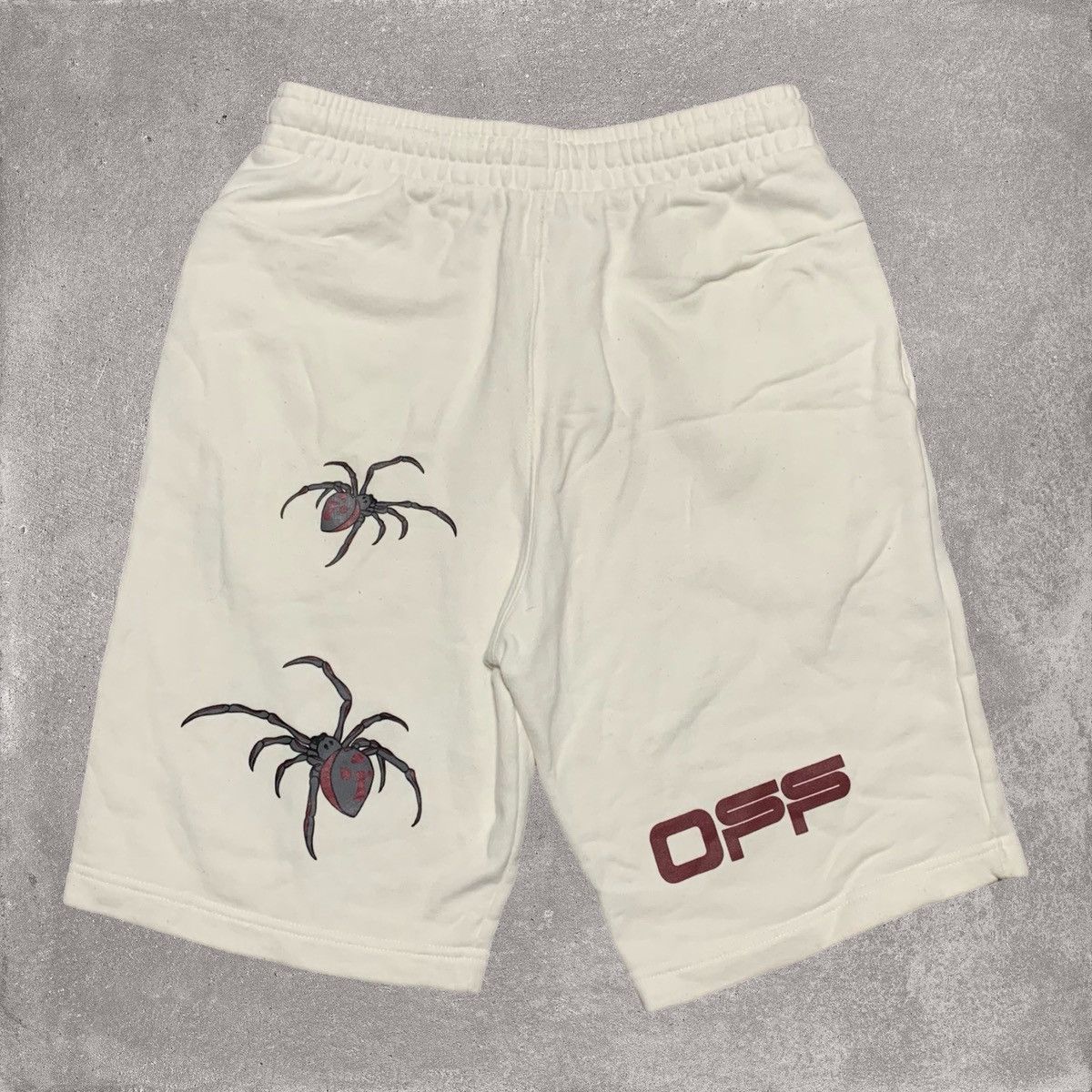 Off-White Off White Small Shorts Arachno Spider Arrows White Virgil Size US 30 / EU 46 - 2 Thumbnail