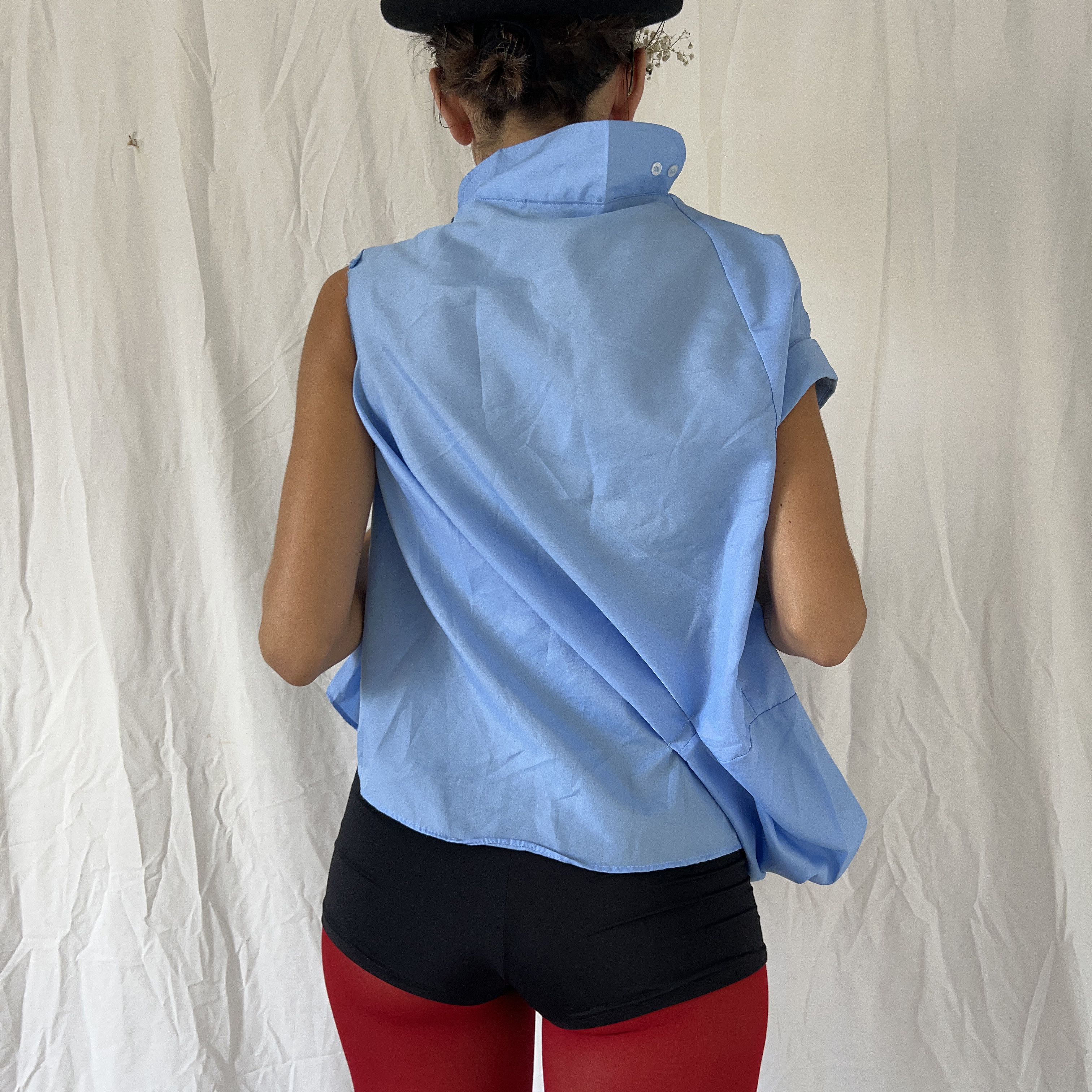 Custommade Deconstructed Avant Garde Shirt Zero Waste Fashion Size L / US 10 / IT 46 - 4 Thumbnail