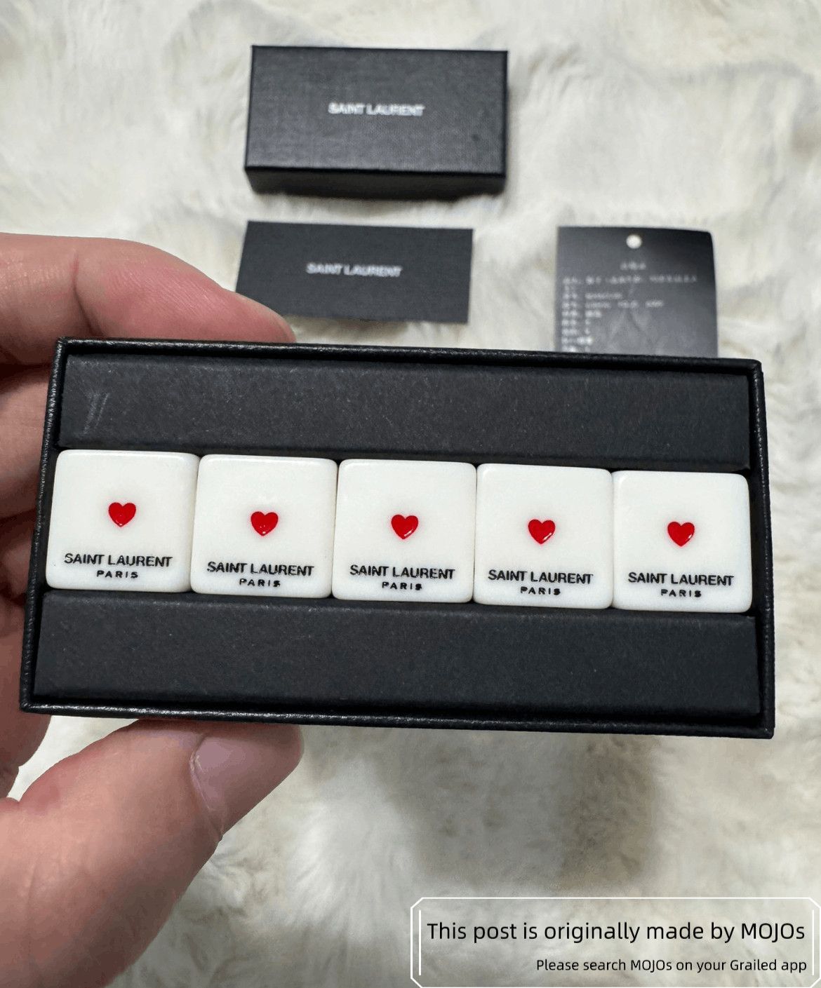 Saint Laurent Paris Saint Laurent Paris Dices Pack RED Size ONE SIZE - 2 Thumbnail