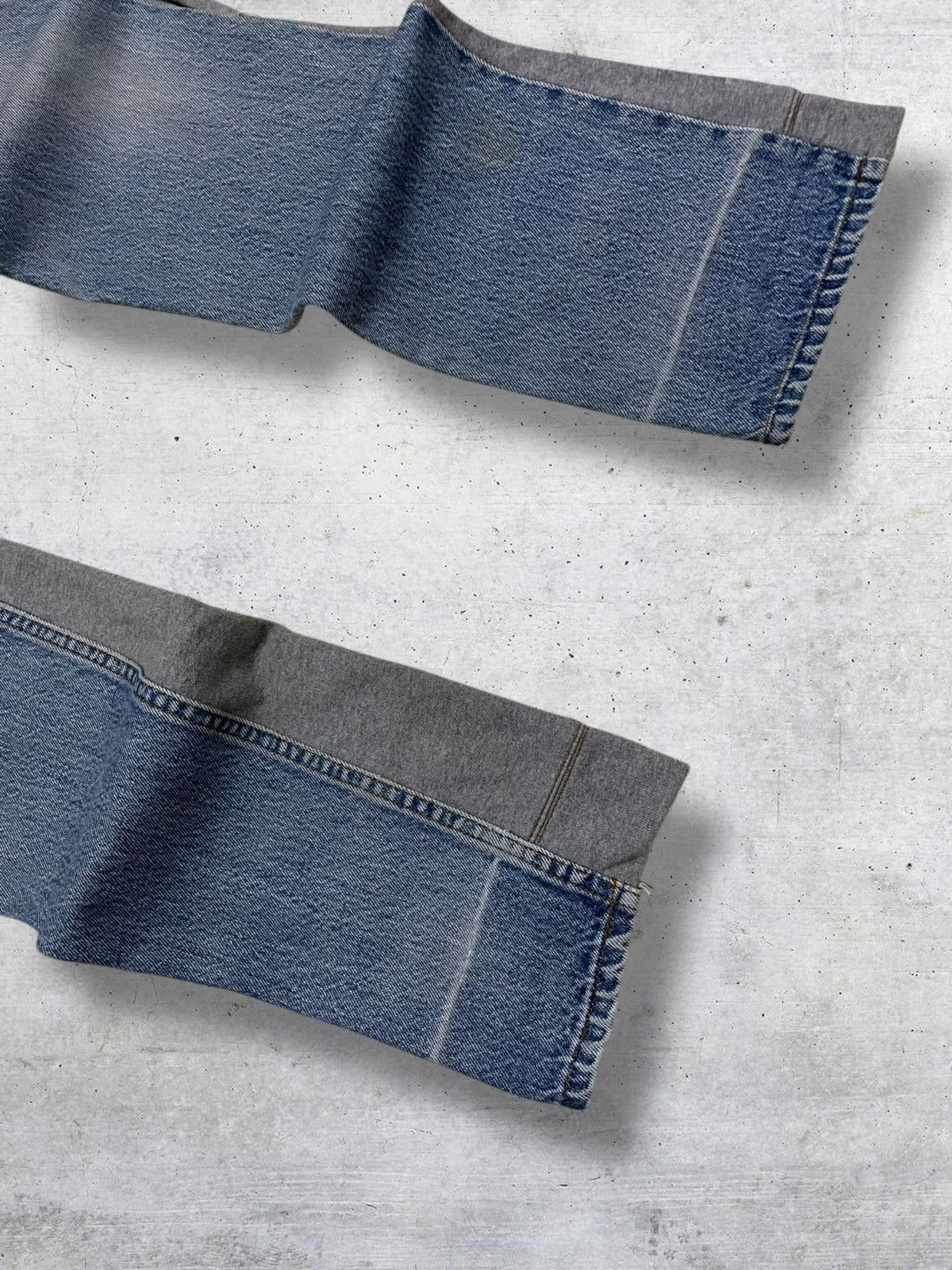 Japanese Brand H&+KB VINTAGE 1990S JAPAN DESIGNER DENIM REBUILD SWEATPANT Size US 28 / EU 44 - 4 Thumbnail