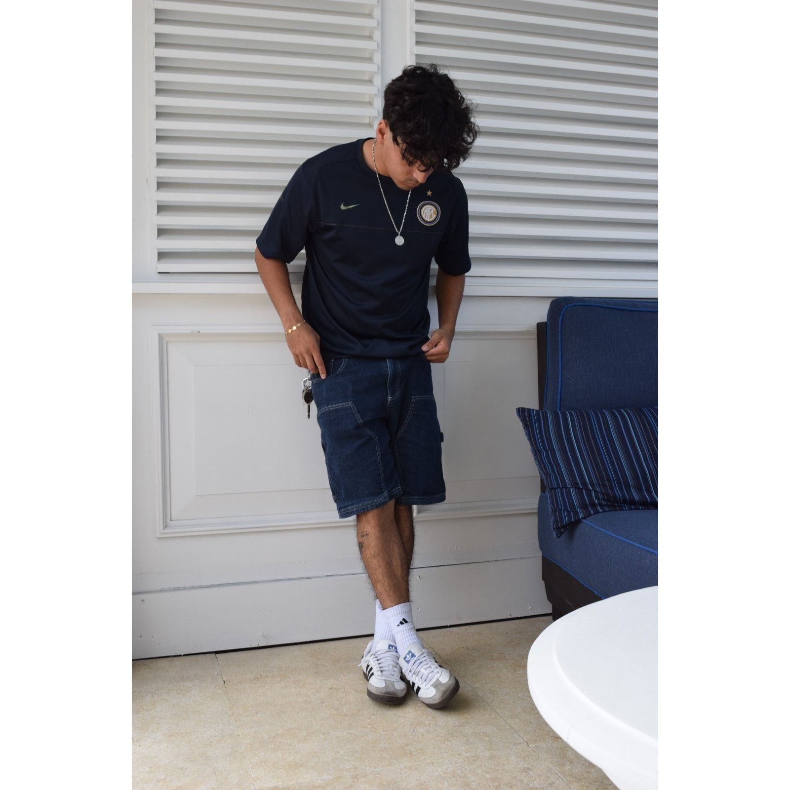 Nike AUTHENTIC 2008 Inter Milan Training – Soccer Jersey Size L Size US L / EU 52-54 / 3 - 5 Thumbnail