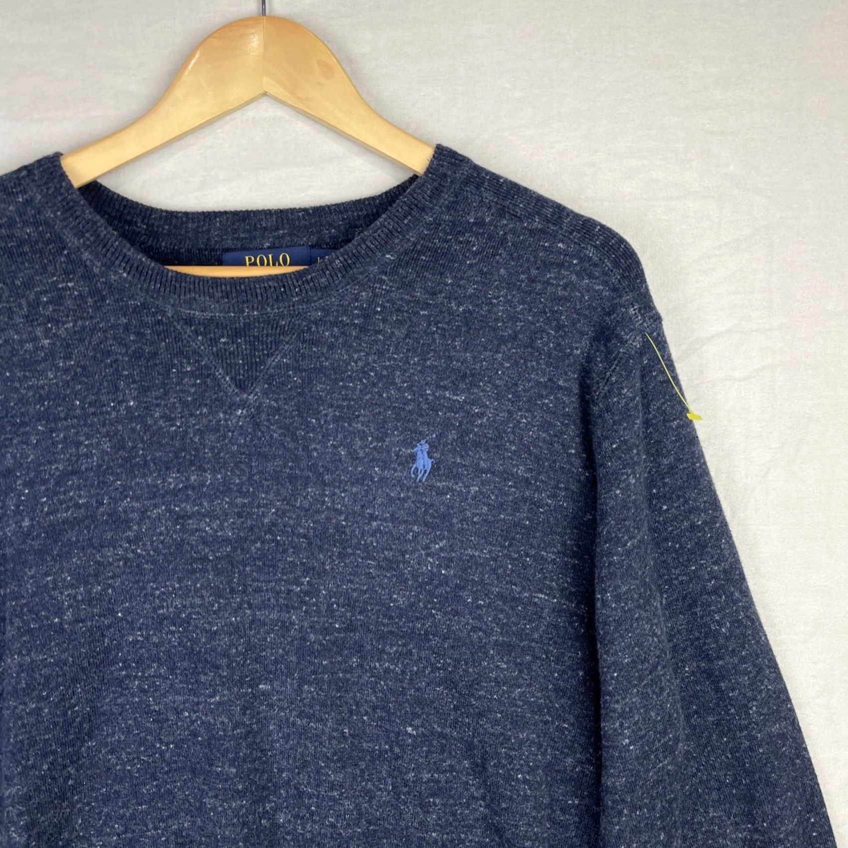 Polo Ralph Lauren Polo Ralph Lauren Sweater Mens Large Navy Blue Long Sleeve Pullover Preppy Knit Size US L / EU 52-54 / 3 - 2 Thumbnail