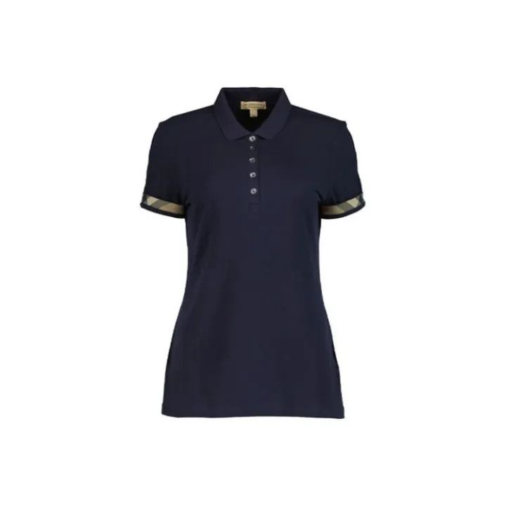 Burberry Burberry Women's Polo Shirt in Navy Blue 0079 Size XL / US 12-14 / IT 48-50 - 1 Thumbnail
