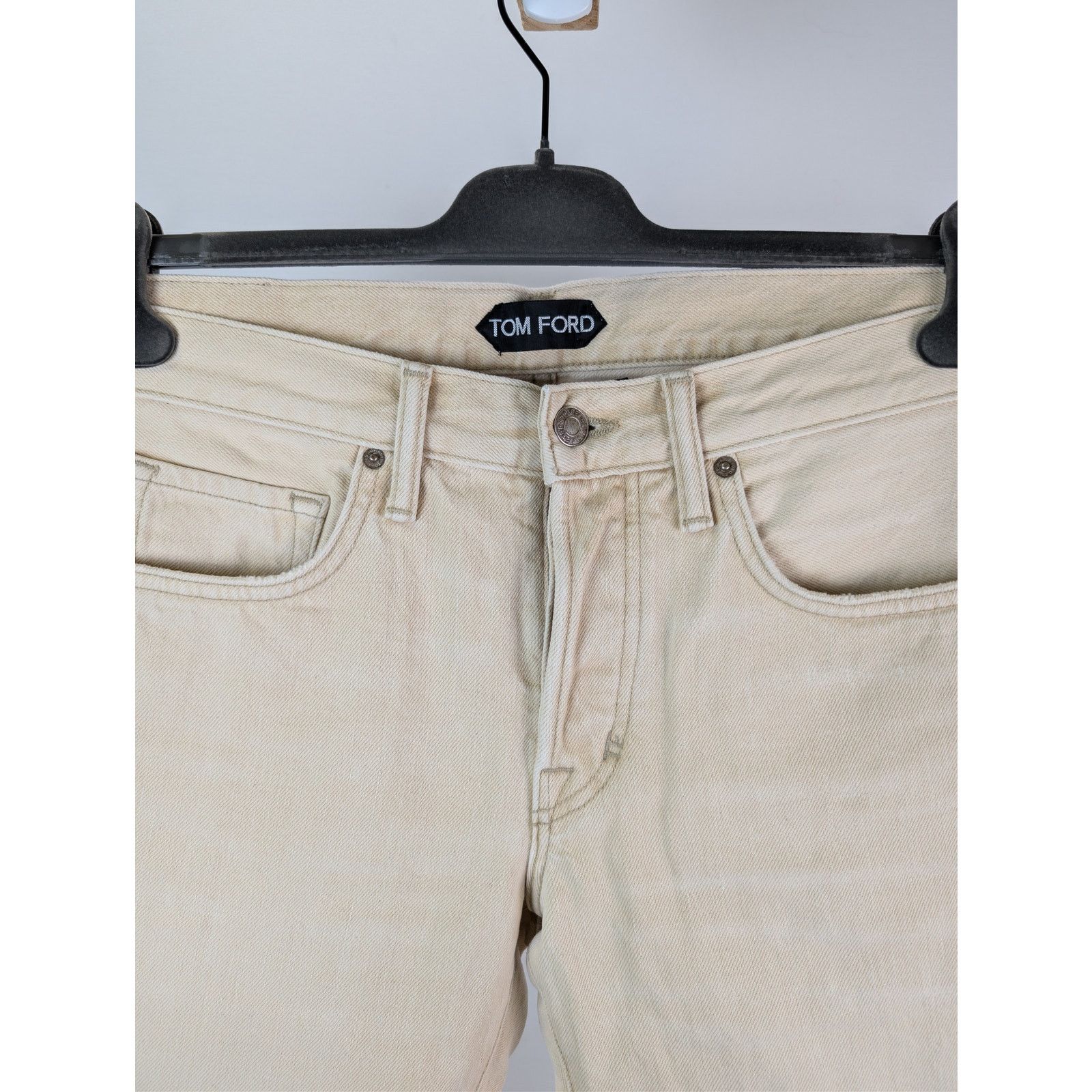 Tom Ford o1rshd1 Slim Denim Jeans in Beige Size US 31 - 8 Thumbnail