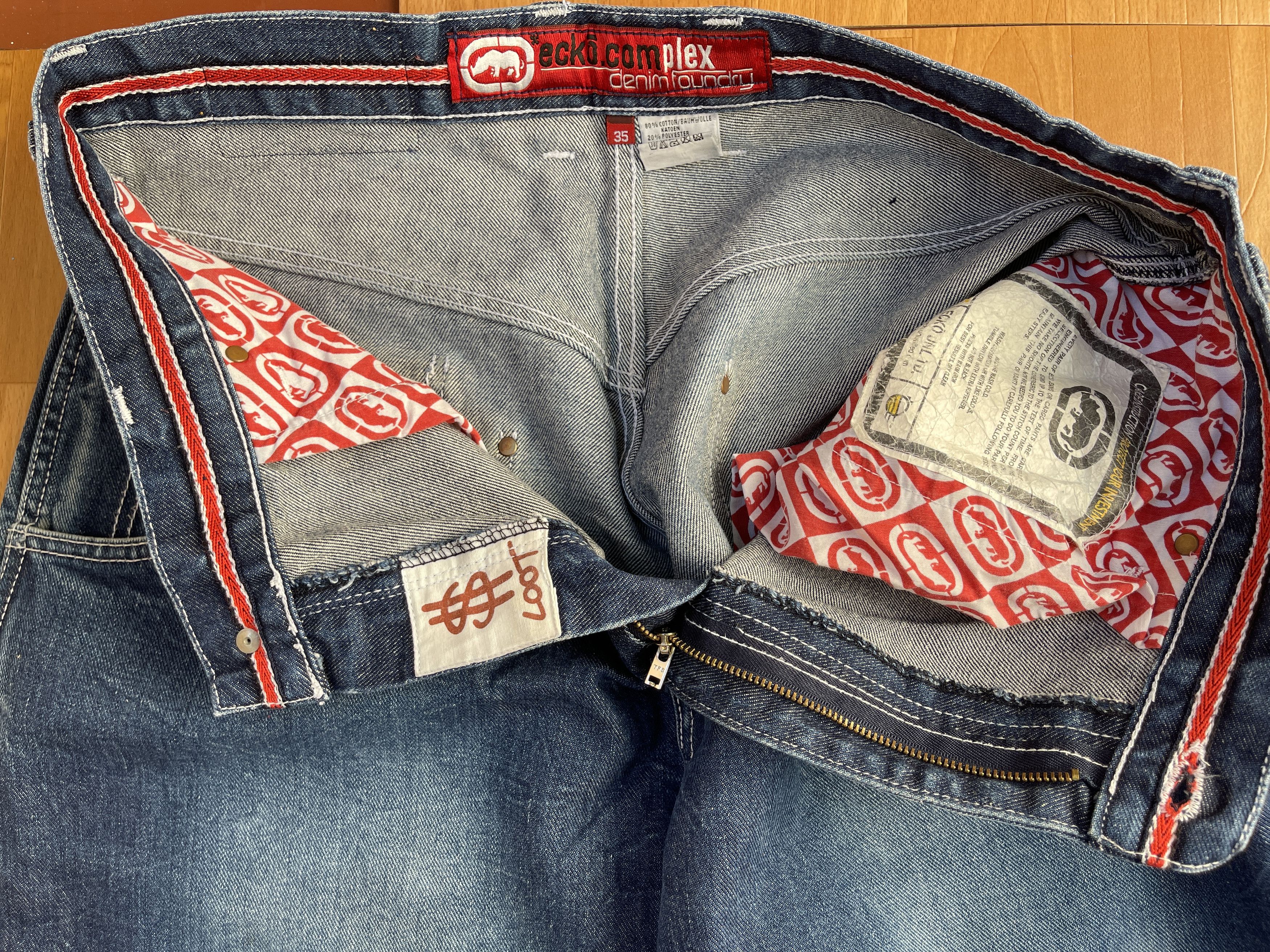 Ecko Unltd. Ecko Unltd jeans, baggy, vintage 90s hip hop skater Y2K W 34 Size US 34 / EU 50 - 14 Thumbnail