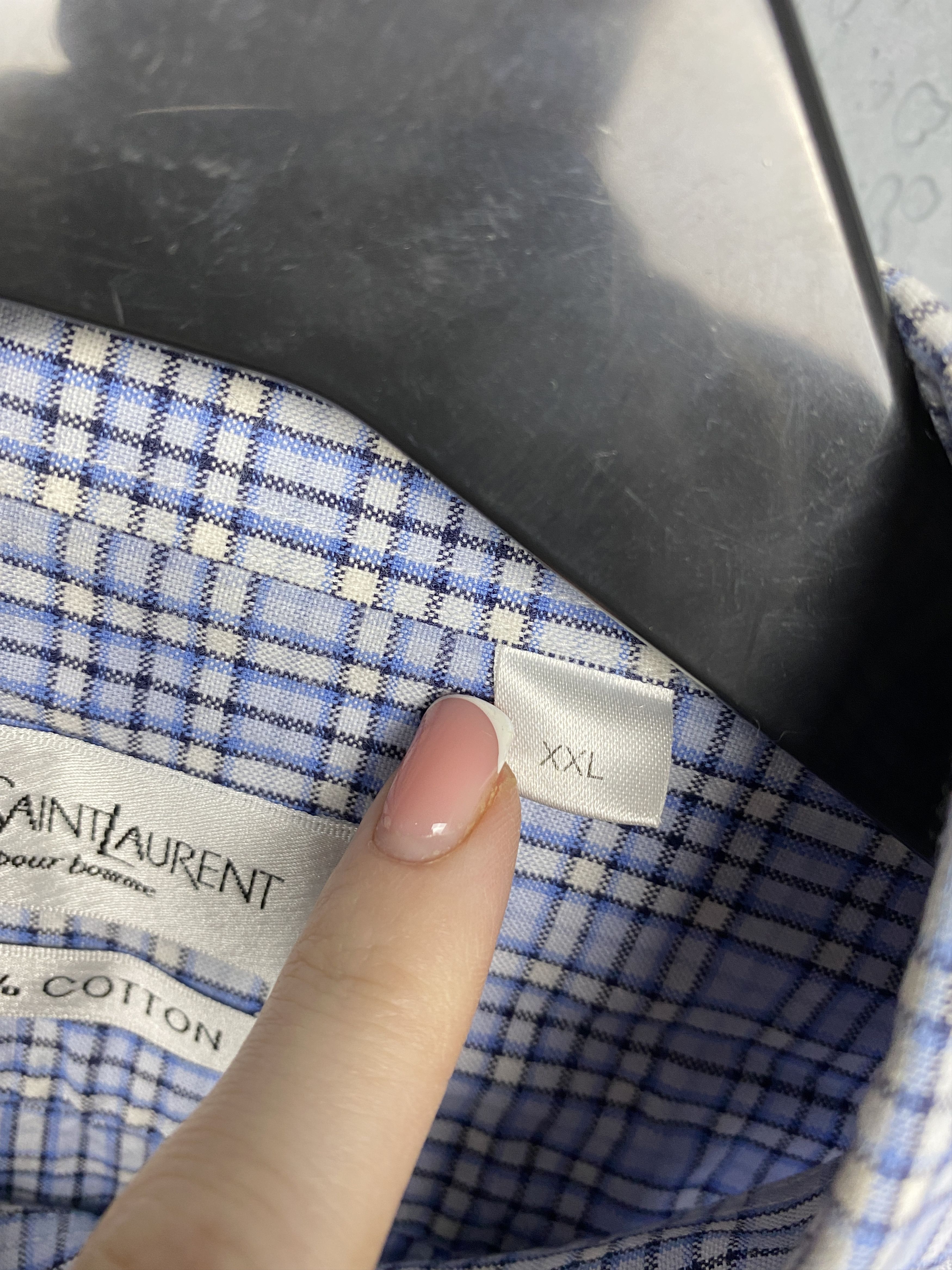 Yves Saint Laurent Yves Saint Laurent YSL Vintage Mens Long Sleeve Shirt Size US XXL / EU 58 / 5 - 5 Thumbnail