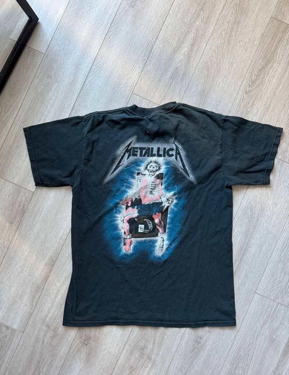 Band Tees × Metallica × Vintage Vintage 90s Ride The Lightning Metallica 1994 T-Shirt Size US M / EU 48-50 / 2 - 1 Thumbnail
