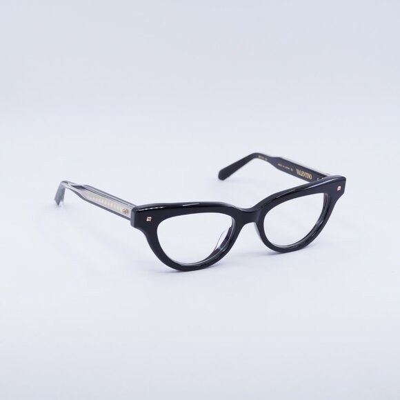 Valentino Valentino V-ESSENTIAL II VLX-124A Eyeglasses Shiny Black 50m Size ONE SIZE - 6 Thumbnail