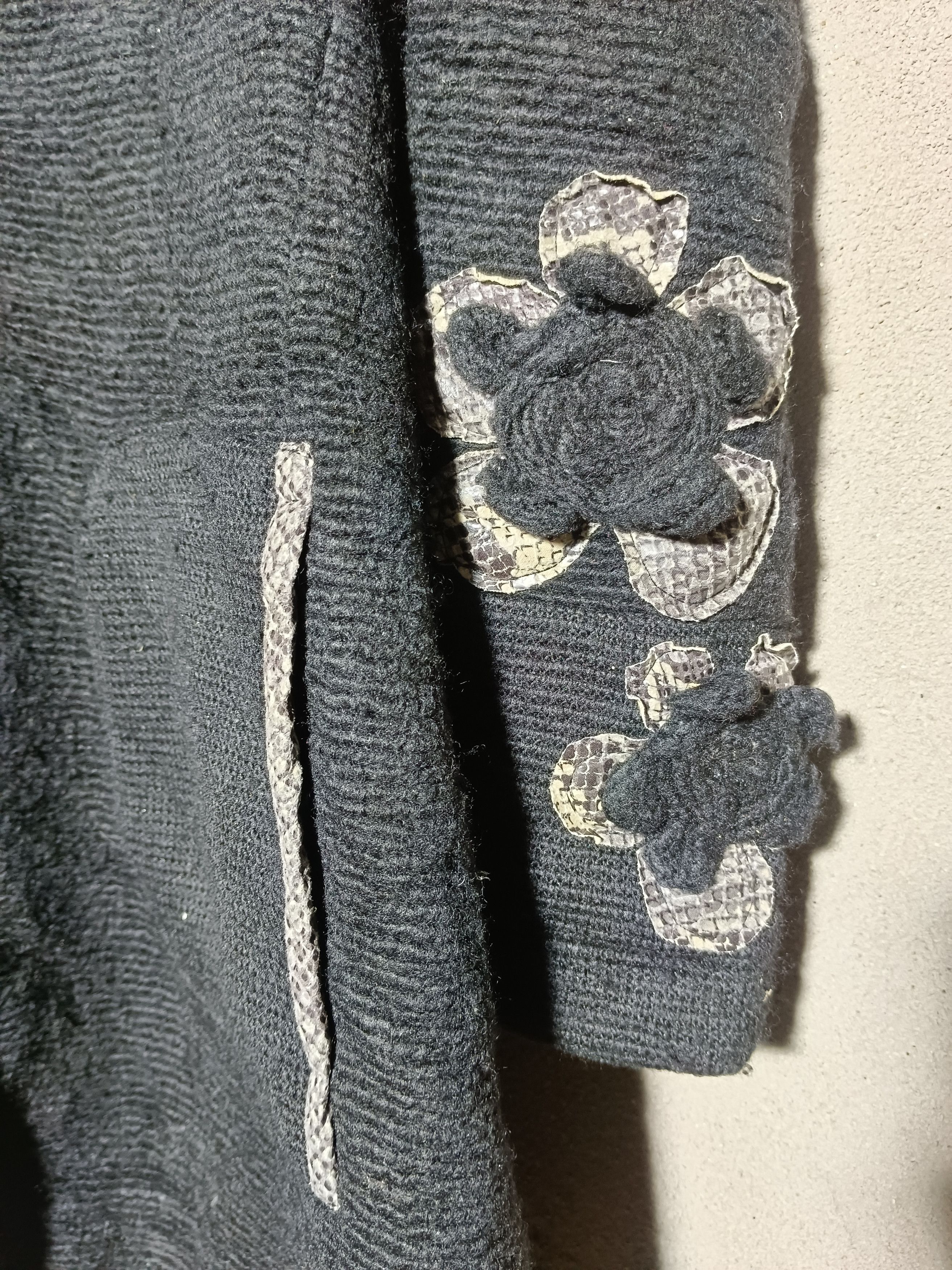 Vintage Zoe Long Jacket Coat Snakes Flowers Size US M / EU 48-50 / 2 - 2 Thumbnail