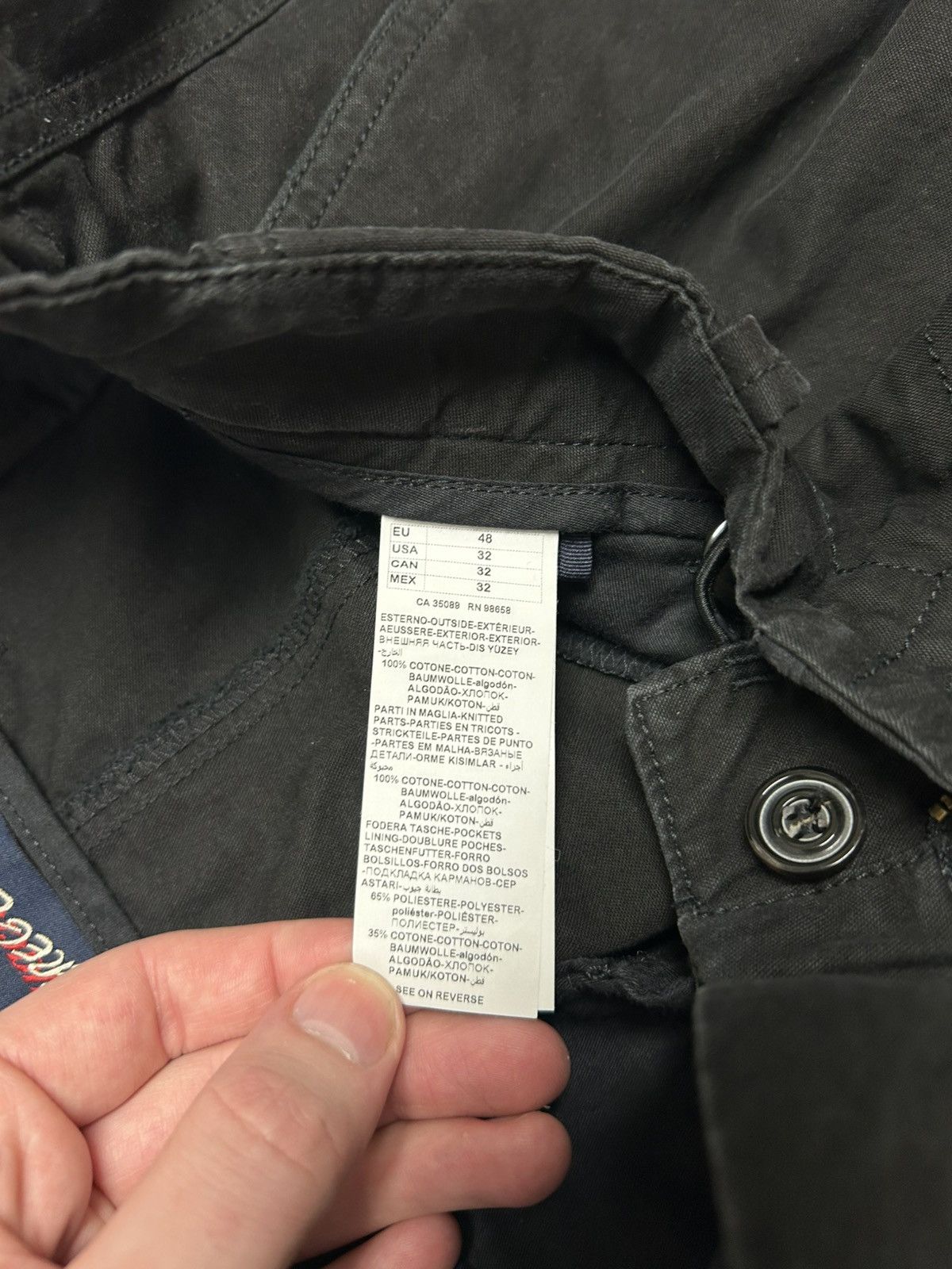 Greg Lauren FW2020 50/50 Hybrid Reconstructed Cargo Pants Size US 32 / EU 48 - 8 Thumbnail