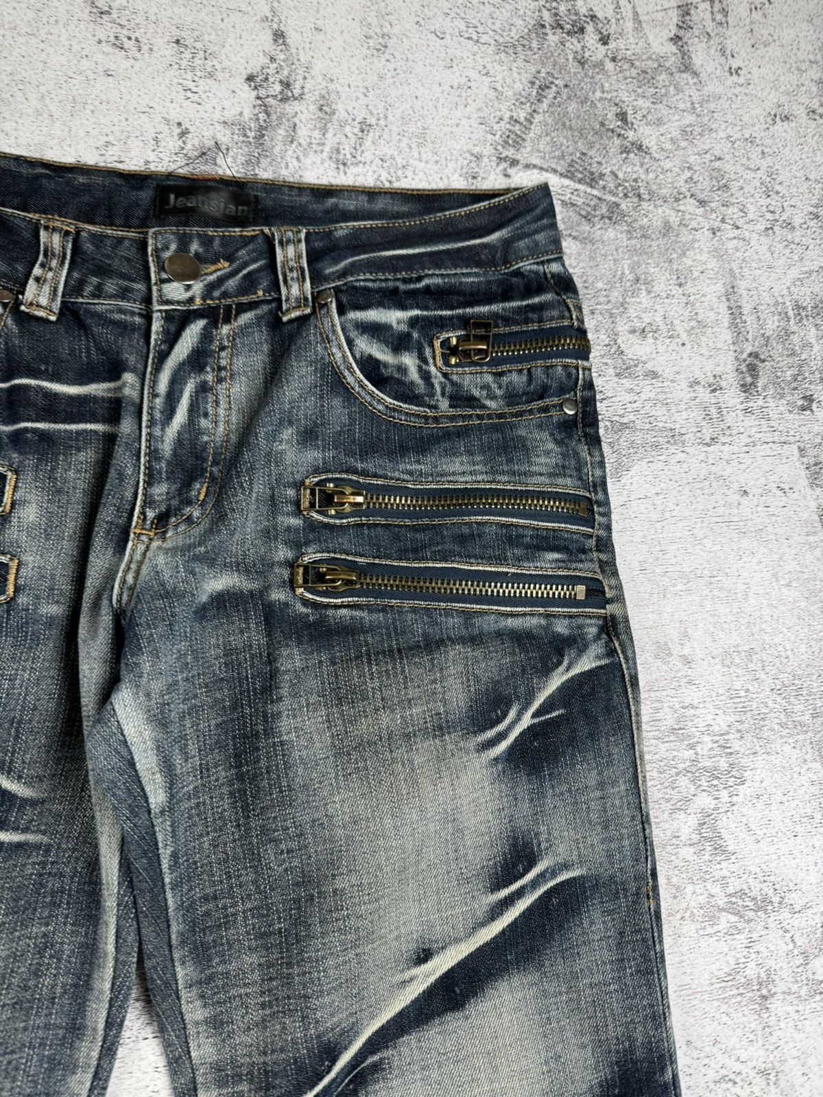 Japanese Brand Vintage Faded Distressed Y2K Rap Jeansia Jeans Pants Bottoms Size US 32 / EU 48 - 20 Thumbnail