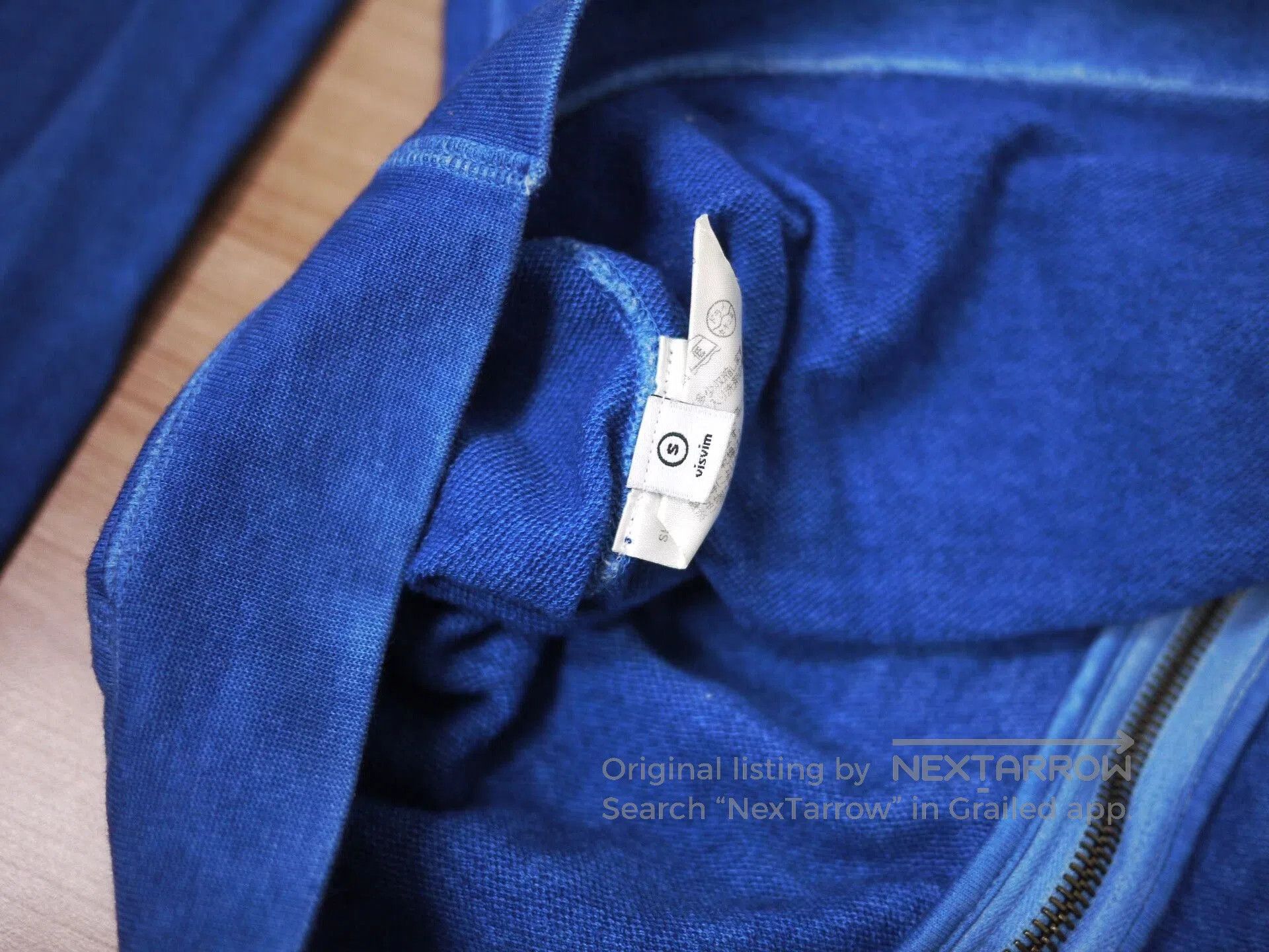 Visvim visvim zip-up hoodie in natural indigo. Size US S / EU 44-46 / 1 - 7 Thumbnail