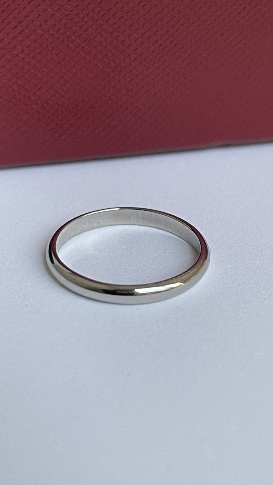 Cartier Cartier 1895 Wedding Band 2.5 mm Platinum 7.25 NEW $1190 Size ONE SIZE - 14 Thumbnail