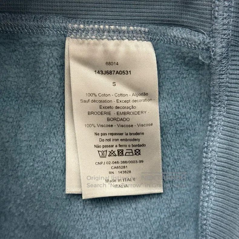 Dior Dior Haze blue pin sweatshirt Size US S / EU 44-46 / 1 - 6 Thumbnail