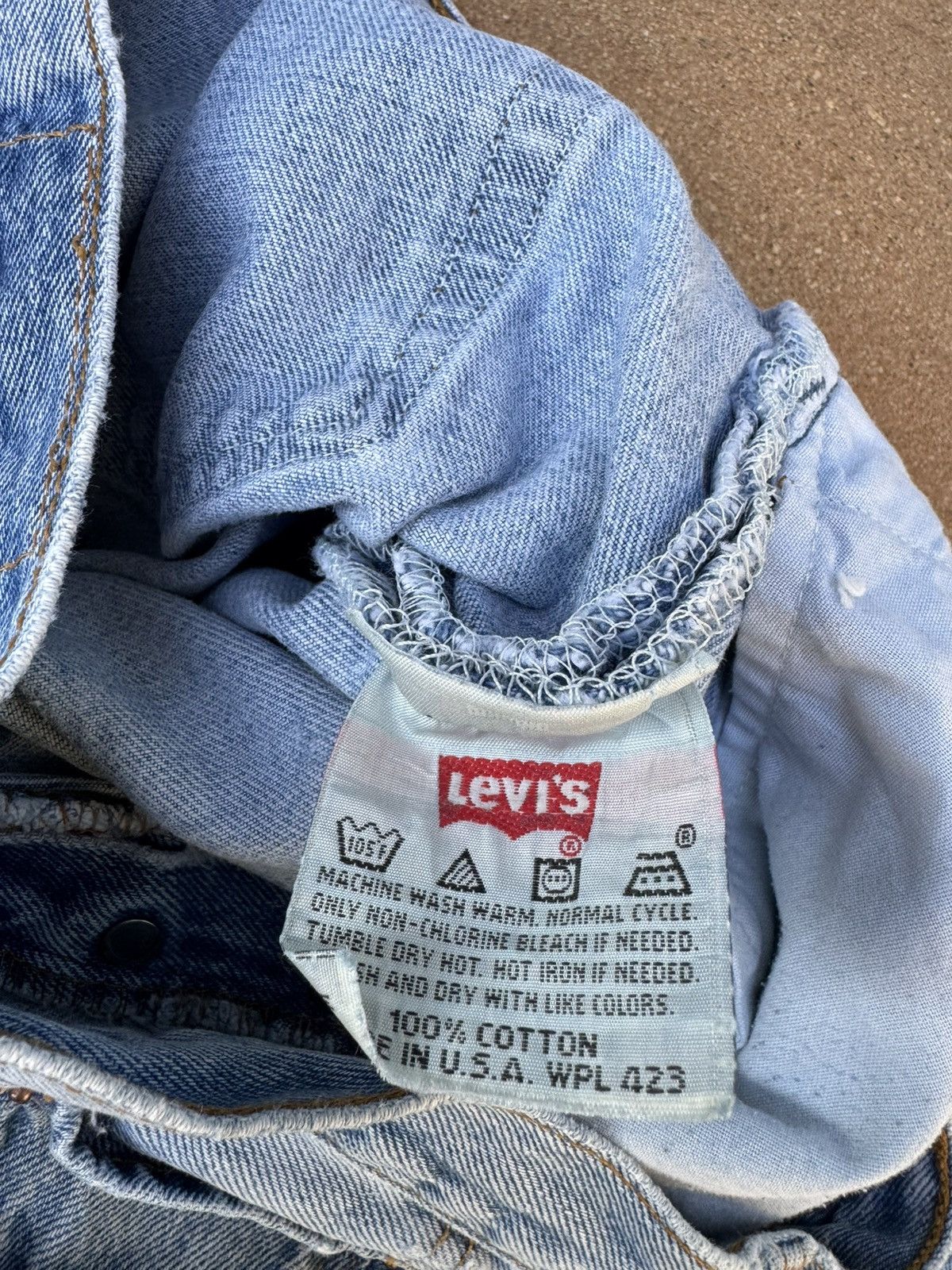 Levi's Vtg 90s Levi’s 501xx Buttonfly Straight Denim Jeans 33x29 Size US 33 - 8 Thumbnail