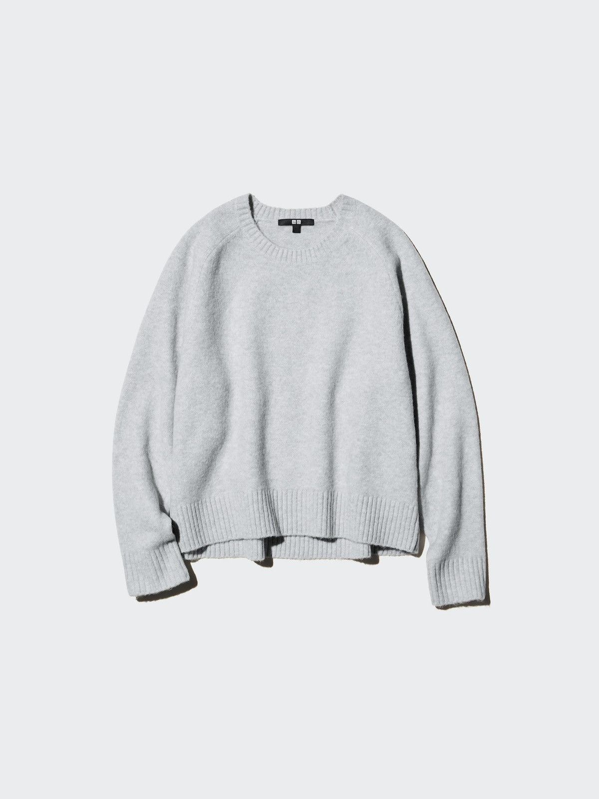 Uniqlo Uniqlo souffle yarn light grey crew neck sweater Size S / US 4 / IT 40 - 1 Thumbnail
