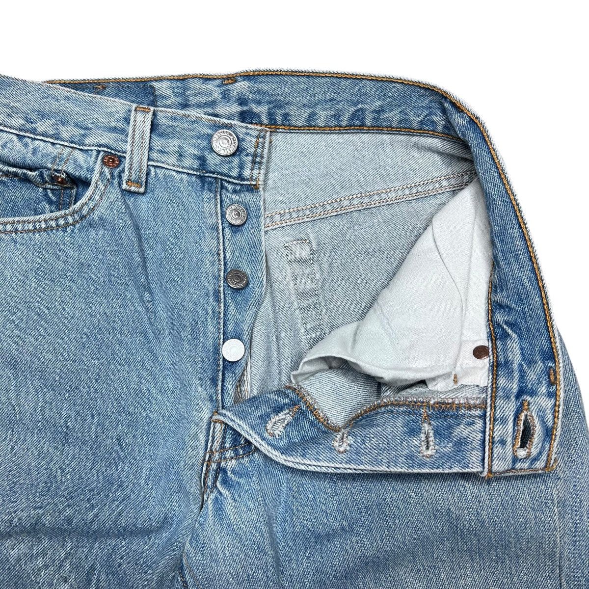 Levi's Vintage 1990s Levi’s 501 Button Fly Made In USA Denim Jeans Size 26" / US 2 / IT 38 - 3 Thumbnail