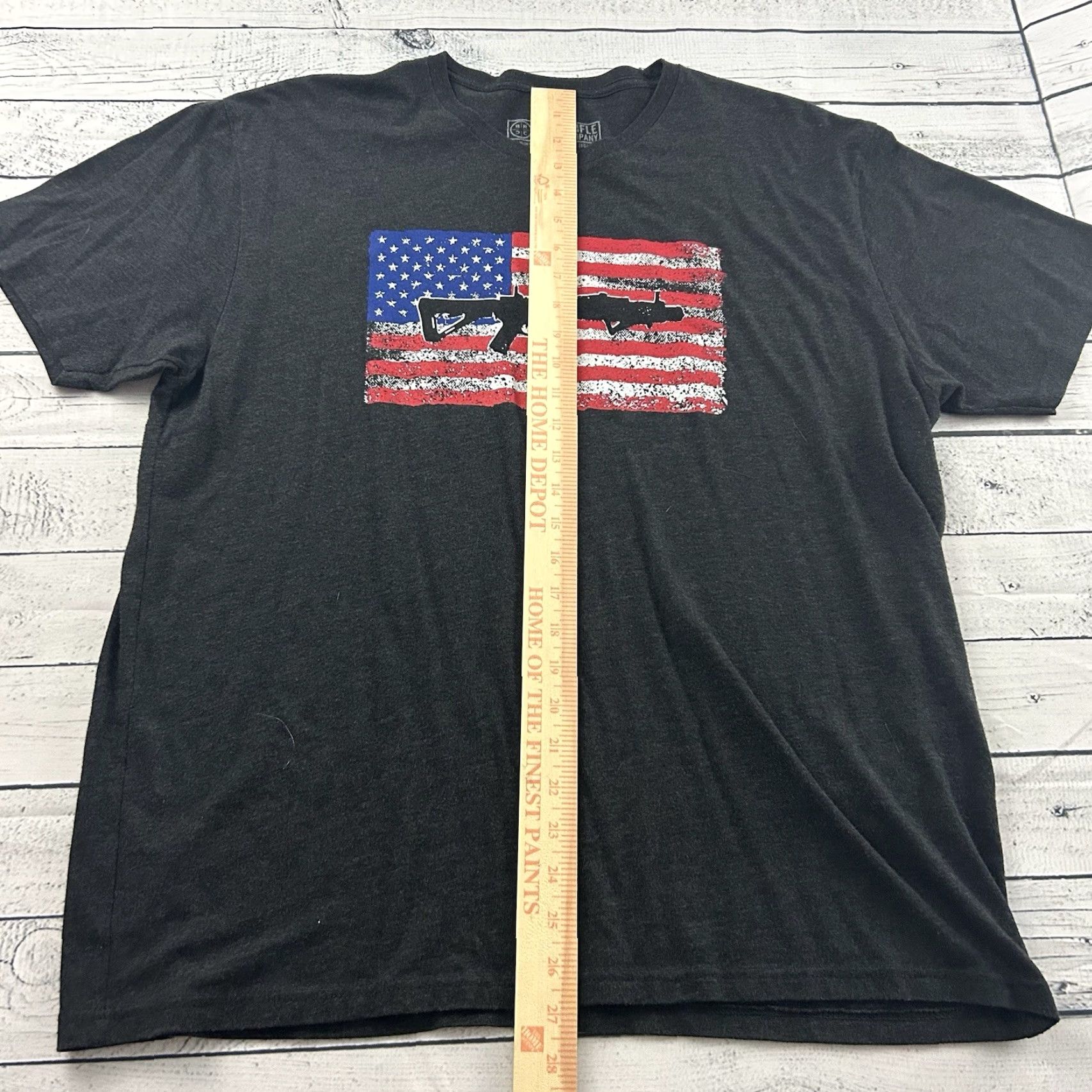 Vintage Black Rifle Coffee Co Short Sleeve Flag T Shirt Men XL Gray Size US XL / EU 56 / 4 - 3 Thumbnail