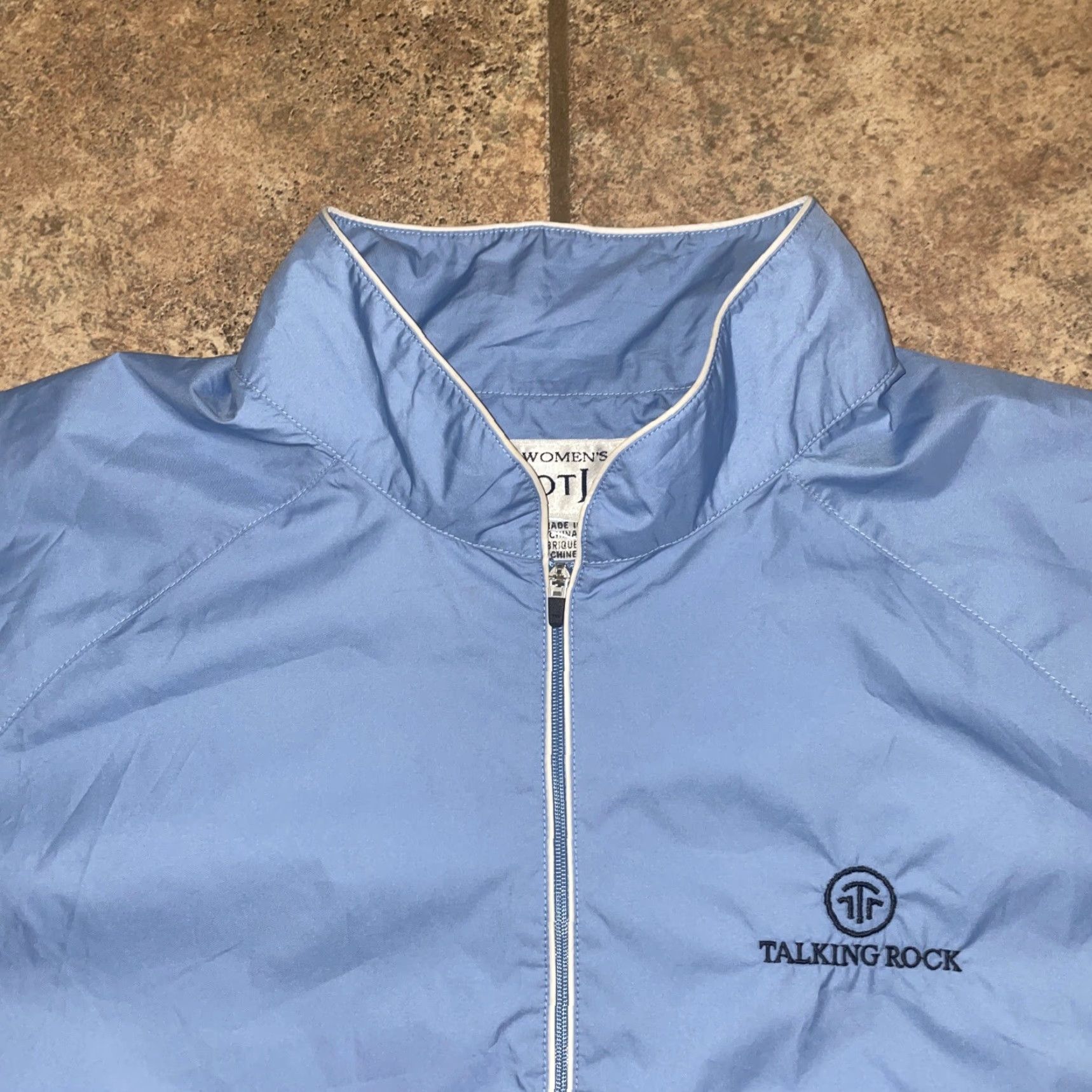 Footjoy Womens Footjoy Windbreaker Jacket L Blue Size L / US 10 / IT 46 - 2 Thumbnail