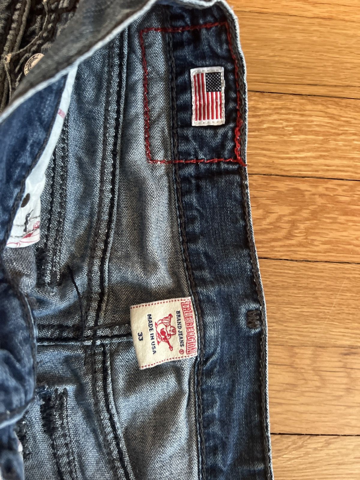 True Religion × Vintage true religion cut off jeans y2k streetwear Size US 33 - 3 Thumbnail