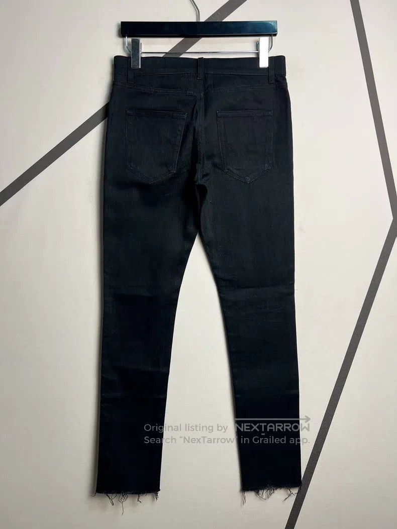 Saint Laurent Paris Saint Laurent Paris Fringed Black Basic Denim Jeans Size US 30 / EU 46 - 2 Thumbnail