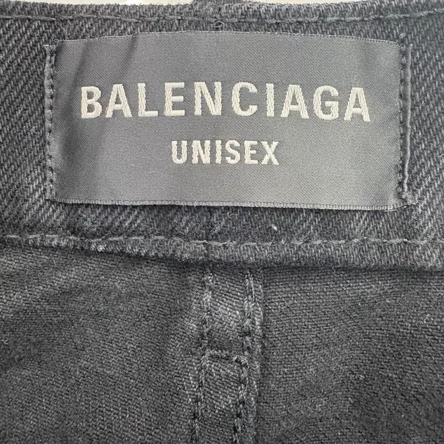Balenciaga Balenciaga Distressed Washed LeatherTag Black M Jeans Size US 32 / EU 48 - 3 Thumbnail