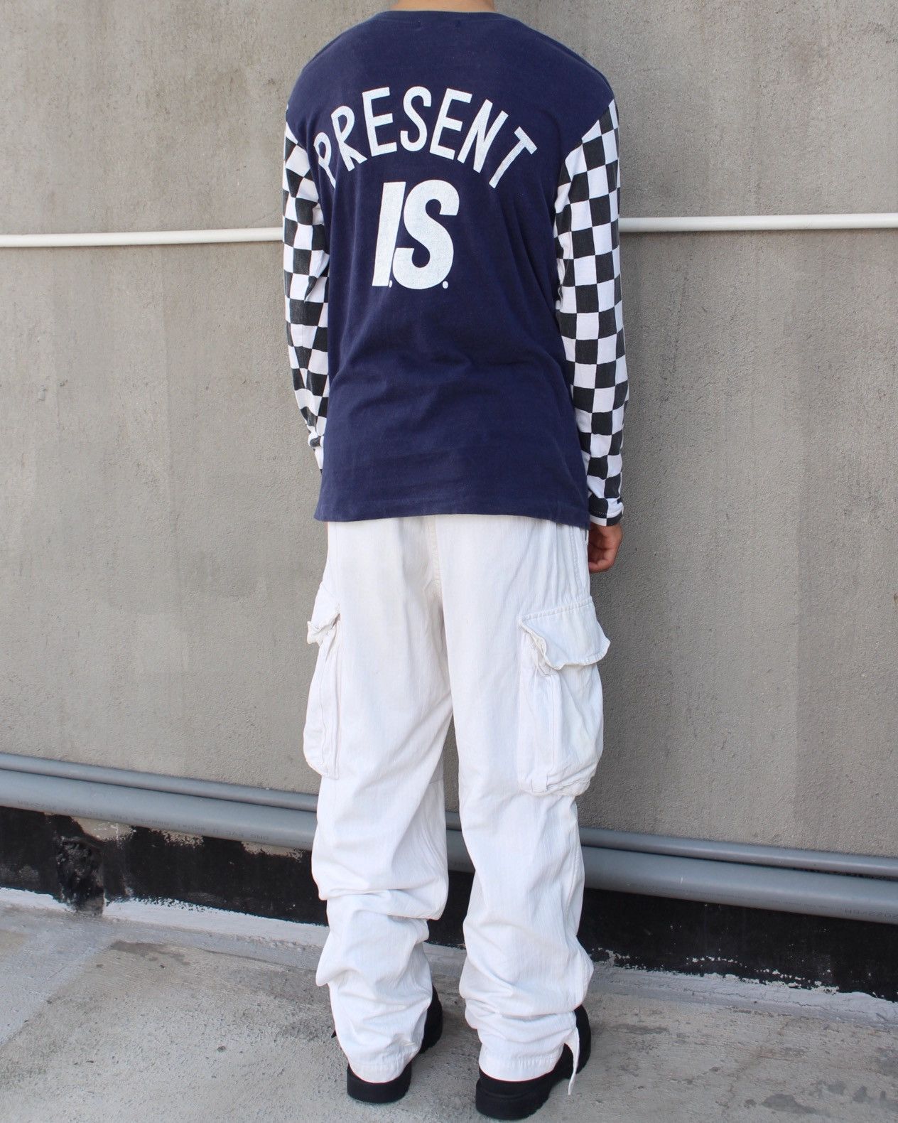 Issey Miyake 1980S ISSEY MIYAKE SPORT "PRESENT" CHECKERBOARD LONG SLEEVE Size US M / EU 48-50 / 2 - 3 Thumbnail