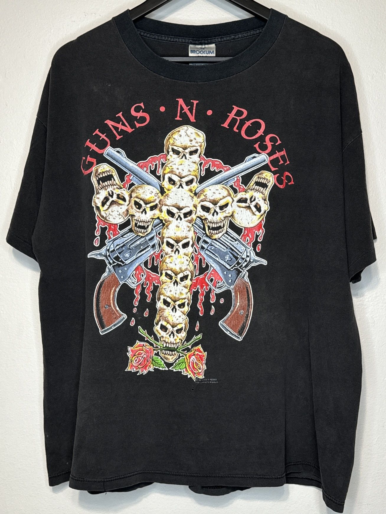 Band Tees × Guns N' Roses × Vintage Vintage 1991 Guns N Roses Use Your Illusion Tour T Shirt Size US XL / EU 56 / 4 - 1 Thumbnail