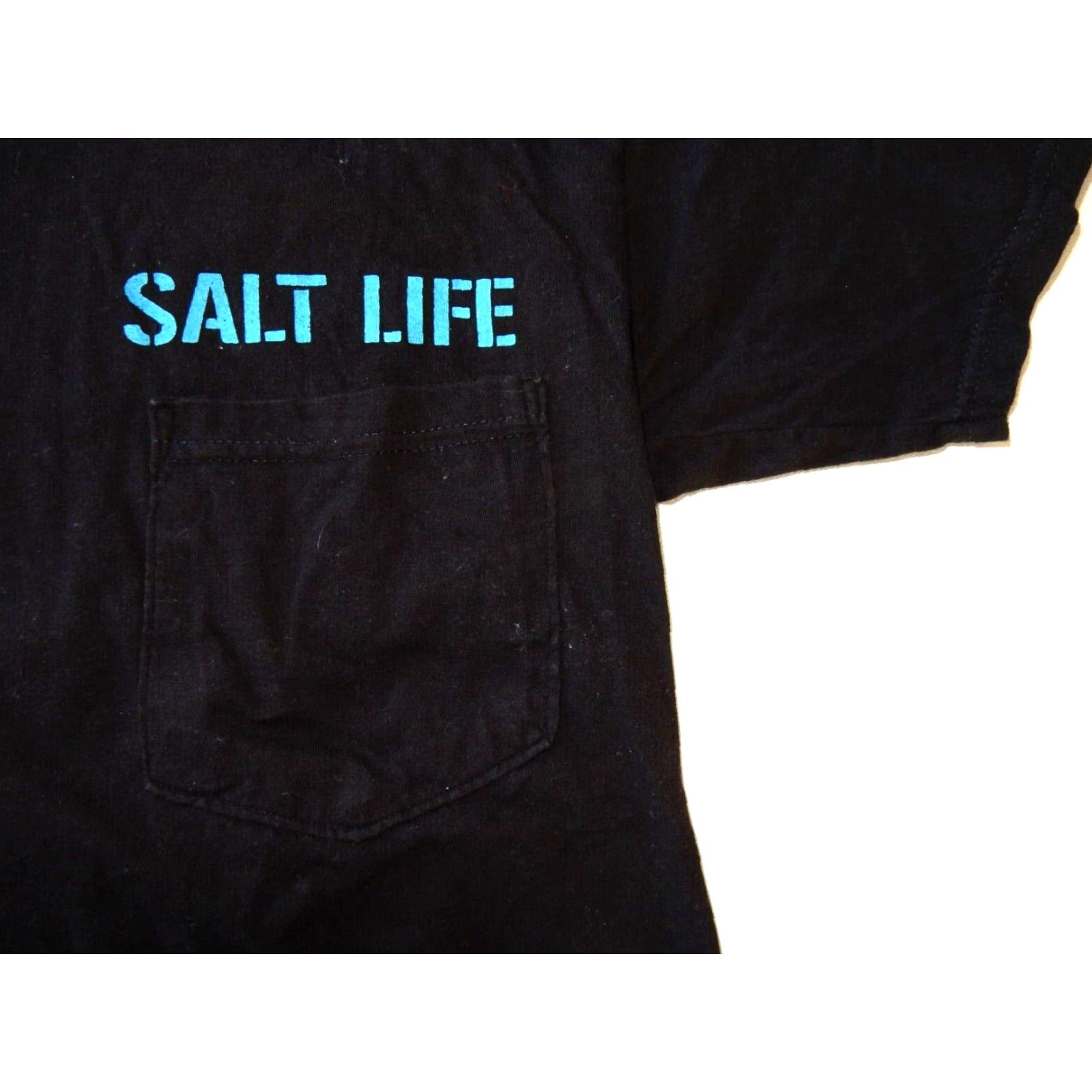 Vintage Salt Life Men's T-Shirt Short Sleeve Size S Black Size US S / EU 44-46 / 1 - 3 Thumbnail